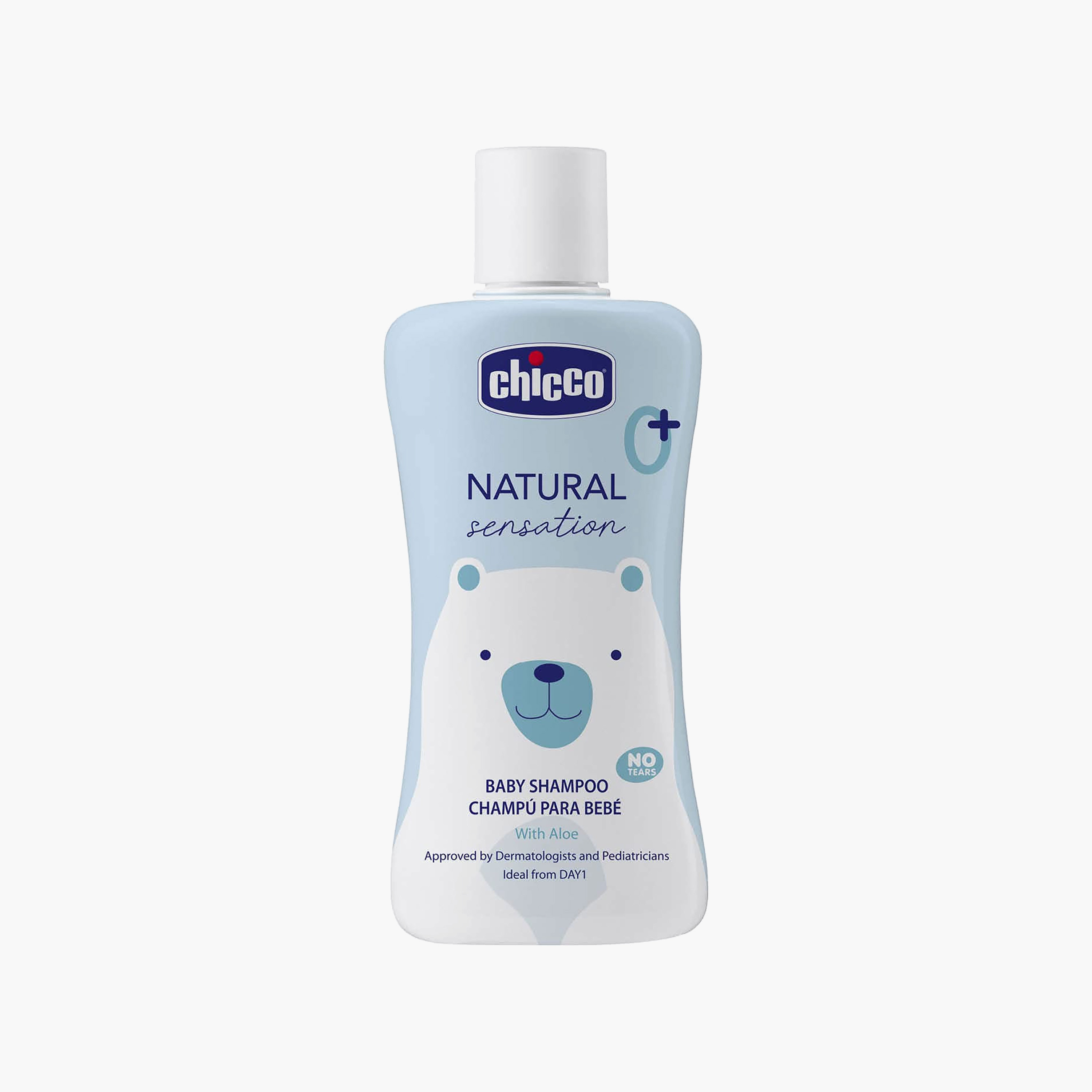 Chicco Natural Sensation Baby Shampoo - 200 ml-baby-bathandcare-hairbodyskincare-shampooandconditioner-image-1