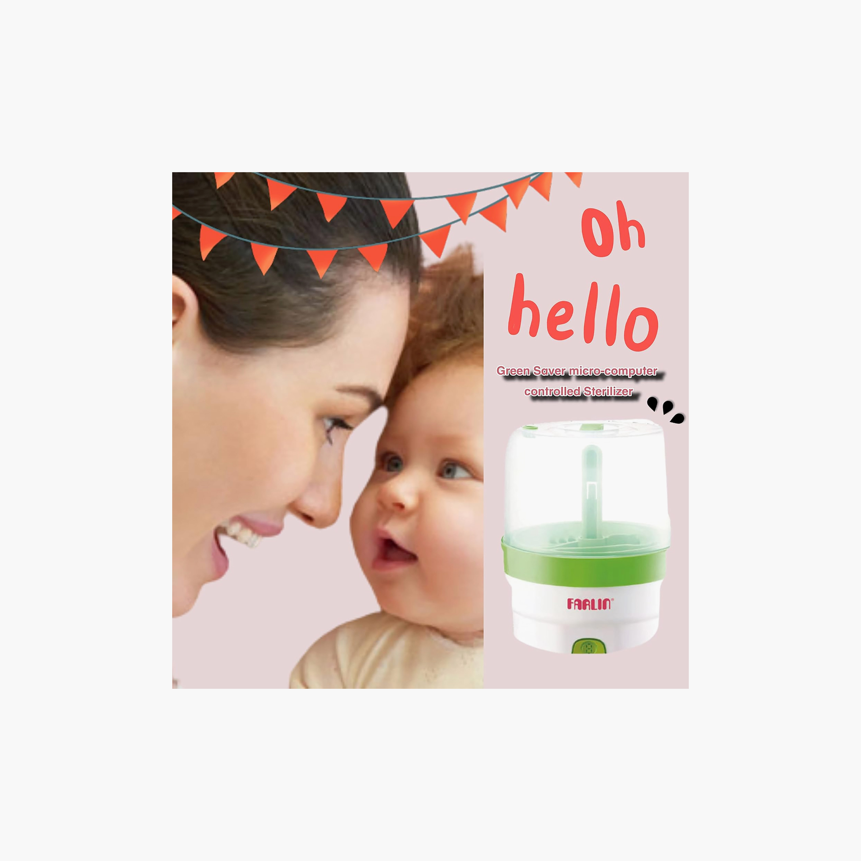 جهاز تعقيم الرضاعات الكهربائي الأوتوماتيكي بالبخار من فارلين-baby-feeding-sterilizersandwarmers-image-6