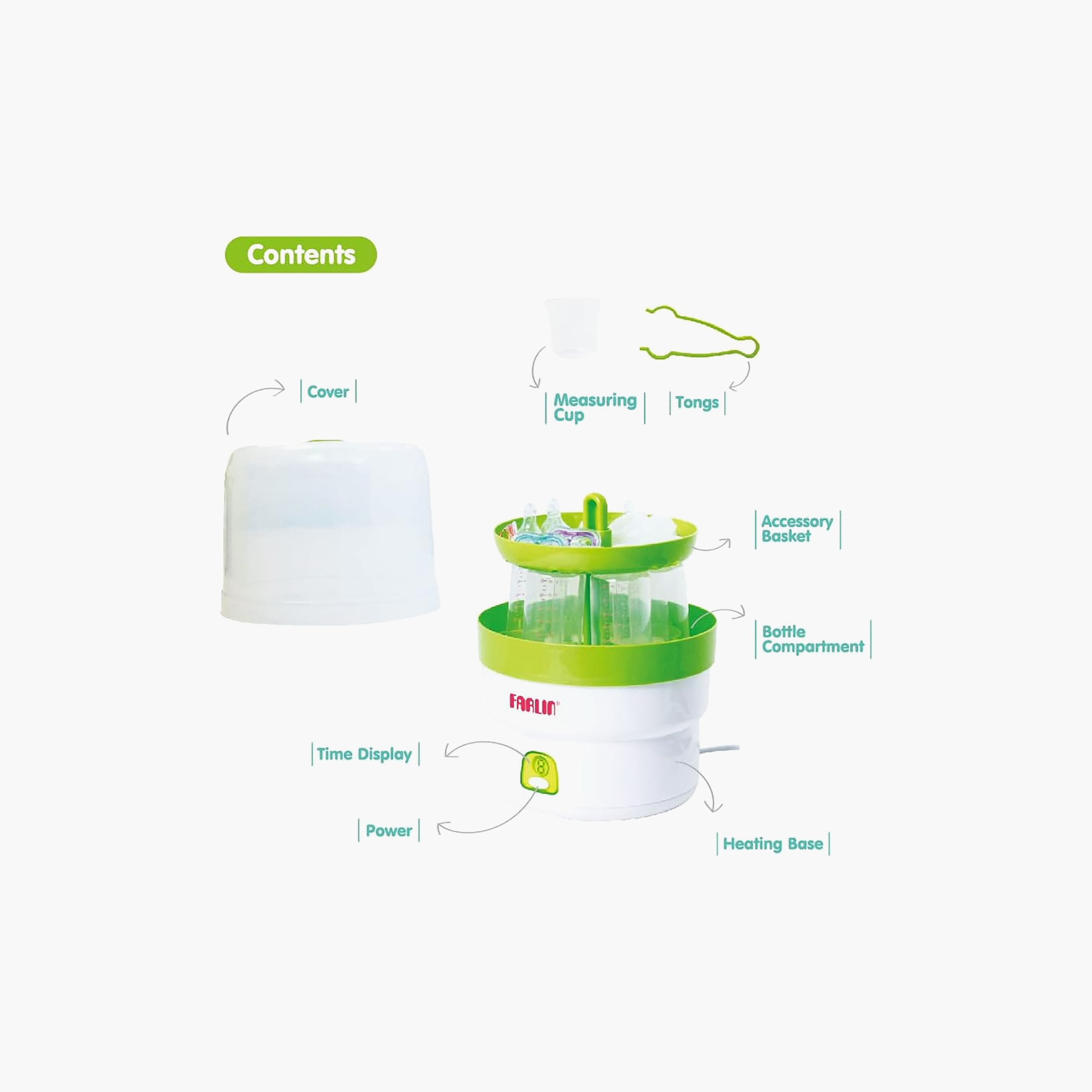 جهاز تعقيم الرضاعات الكهربائي الأوتوماتيكي بالبخار من فارلين-baby-feeding-sterilizersandwarmers-image-7