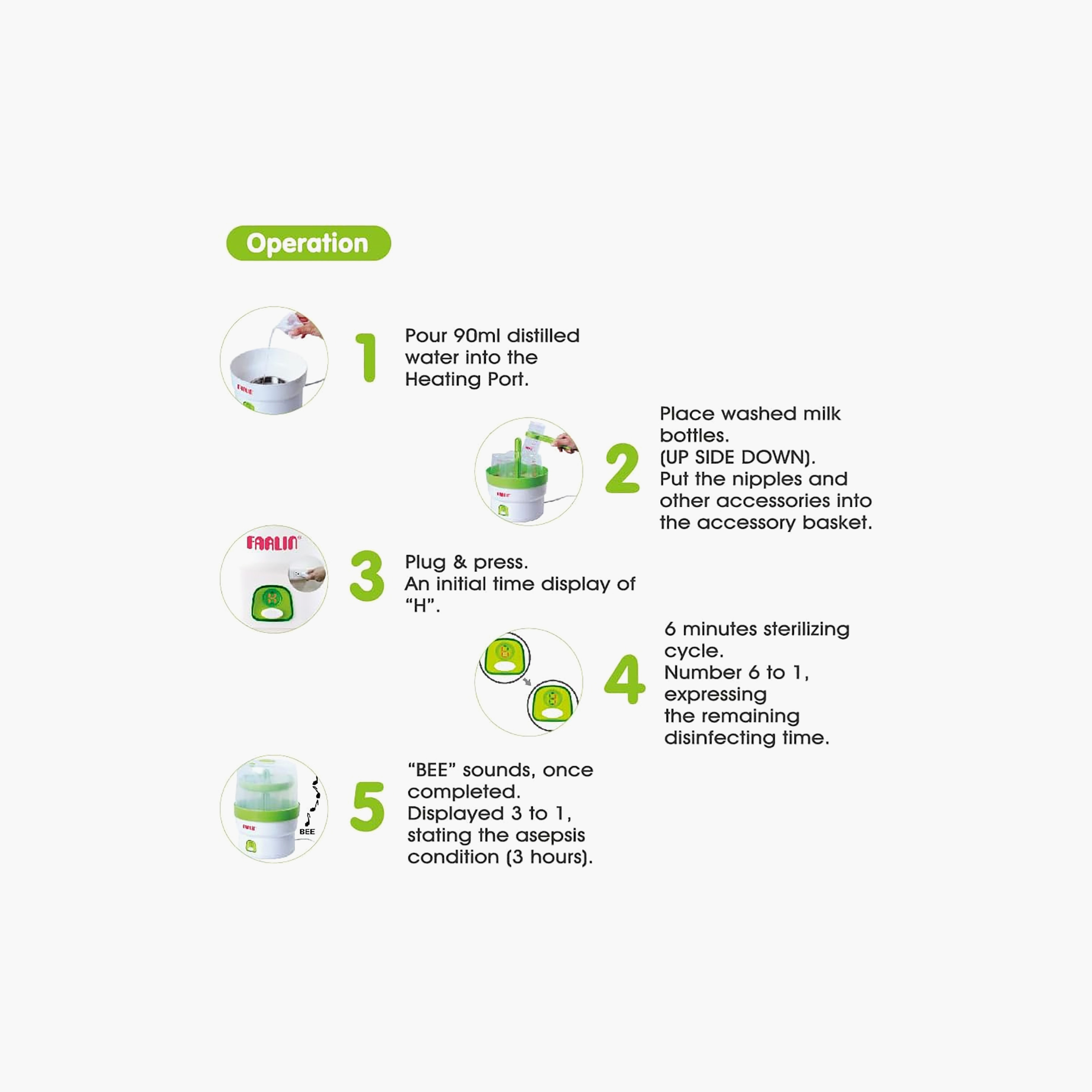 جهاز تعقيم الرضاعات الكهربائي الأوتوماتيكي بالبخار من فارلين-baby-feeding-sterilizersandwarmers-image-8