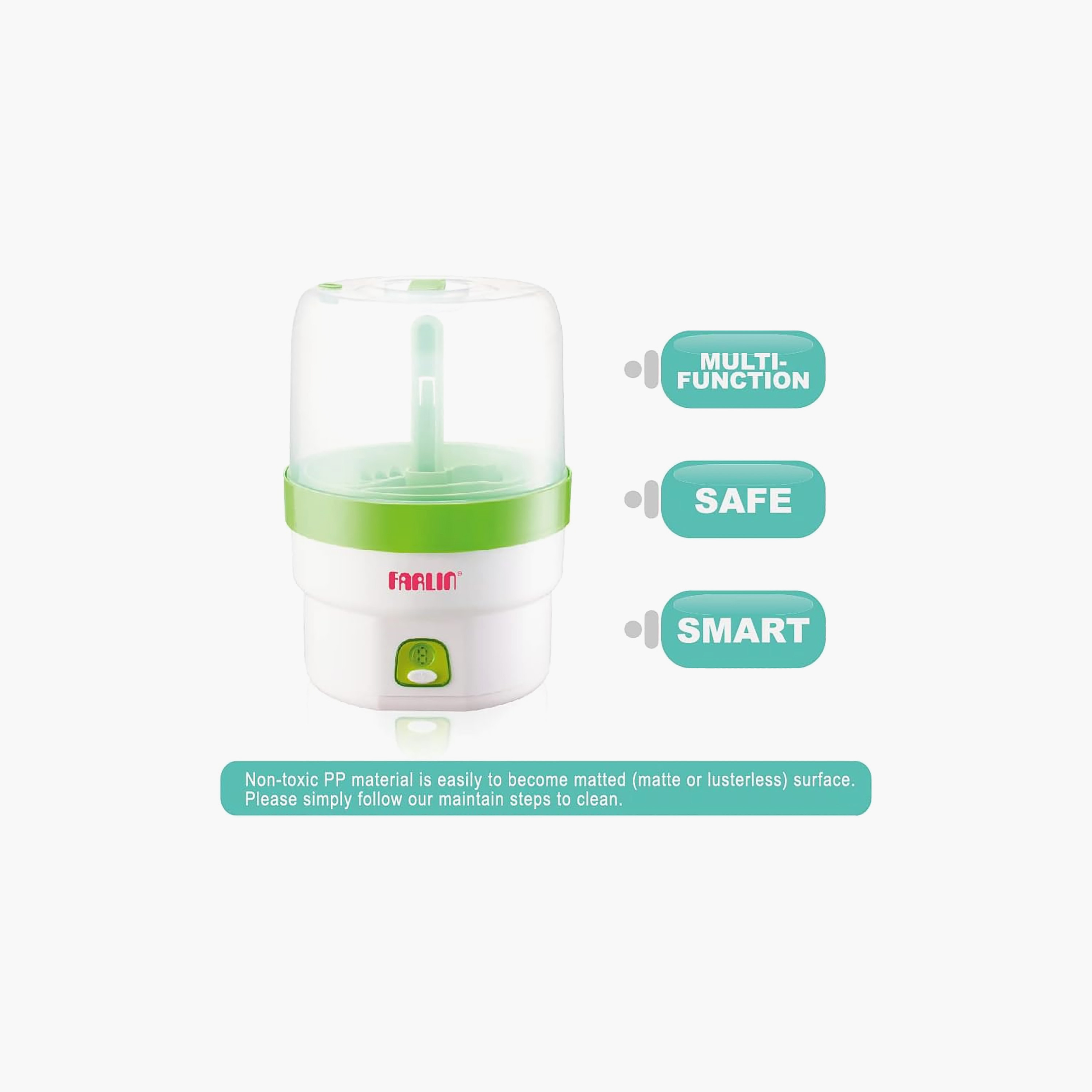 جهاز تعقيم الرضاعات الكهربائي الأوتوماتيكي بالبخار من فارلين-baby-feeding-sterilizersandwarmers-image-9