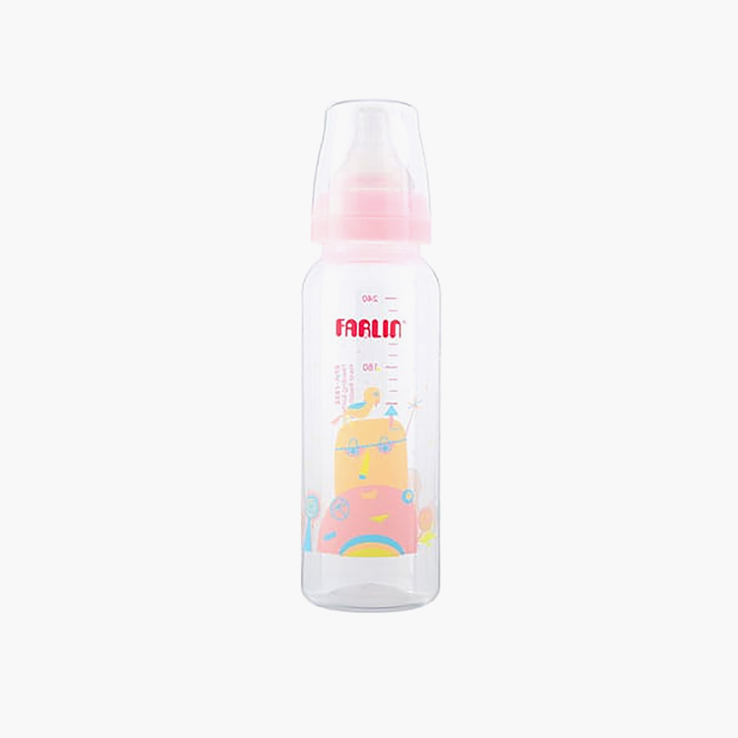 Farlin PP Standard Neck Feeding Bottle with Silky Nipple - 240 ml-baby-feeding-feedingbottles-bottlesandteats-image-1