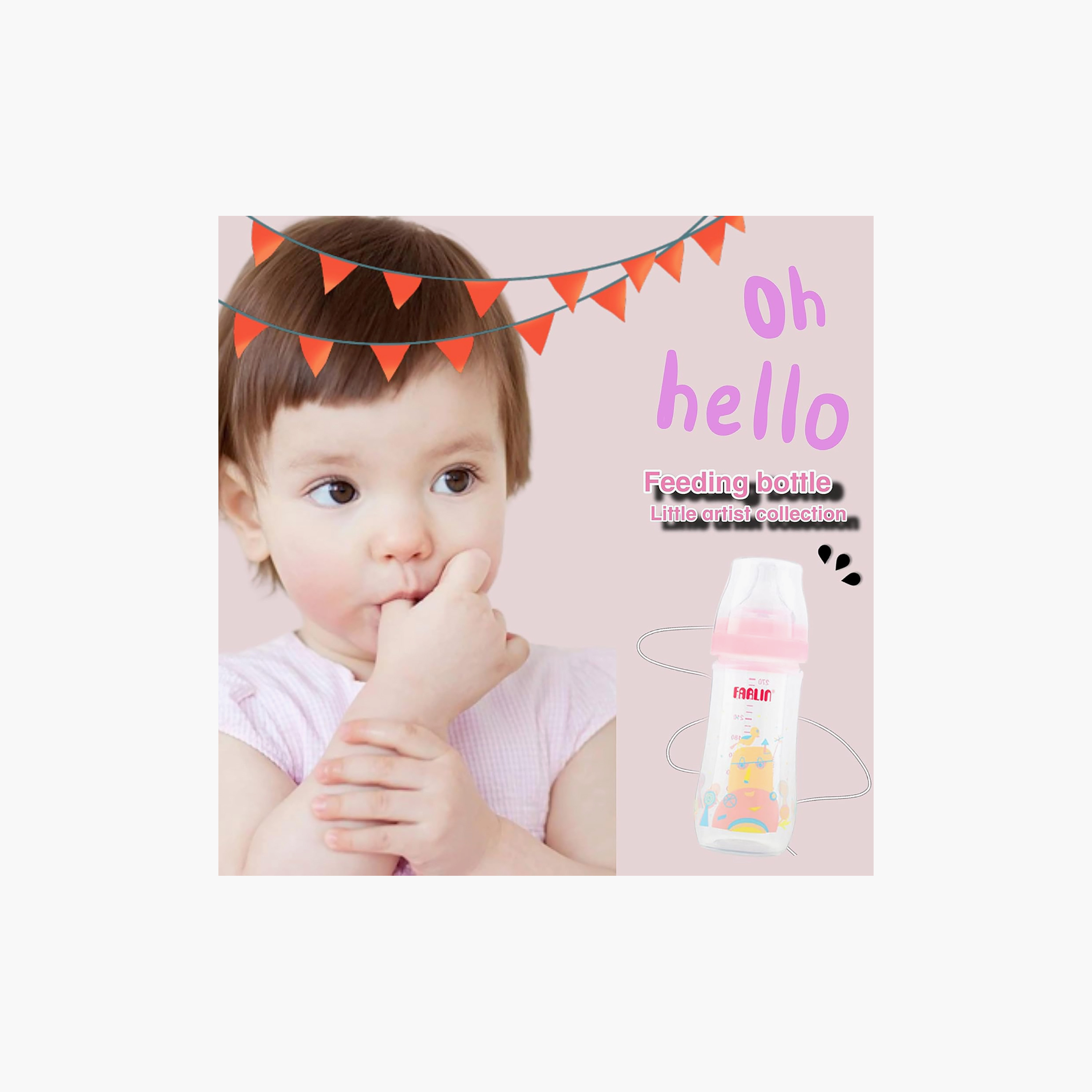 Farlin PP Standard Neck Feeding Bottle with Silky Nipple - 240 ml-baby-feeding-feedingbottles-bottlesandteats-image-3