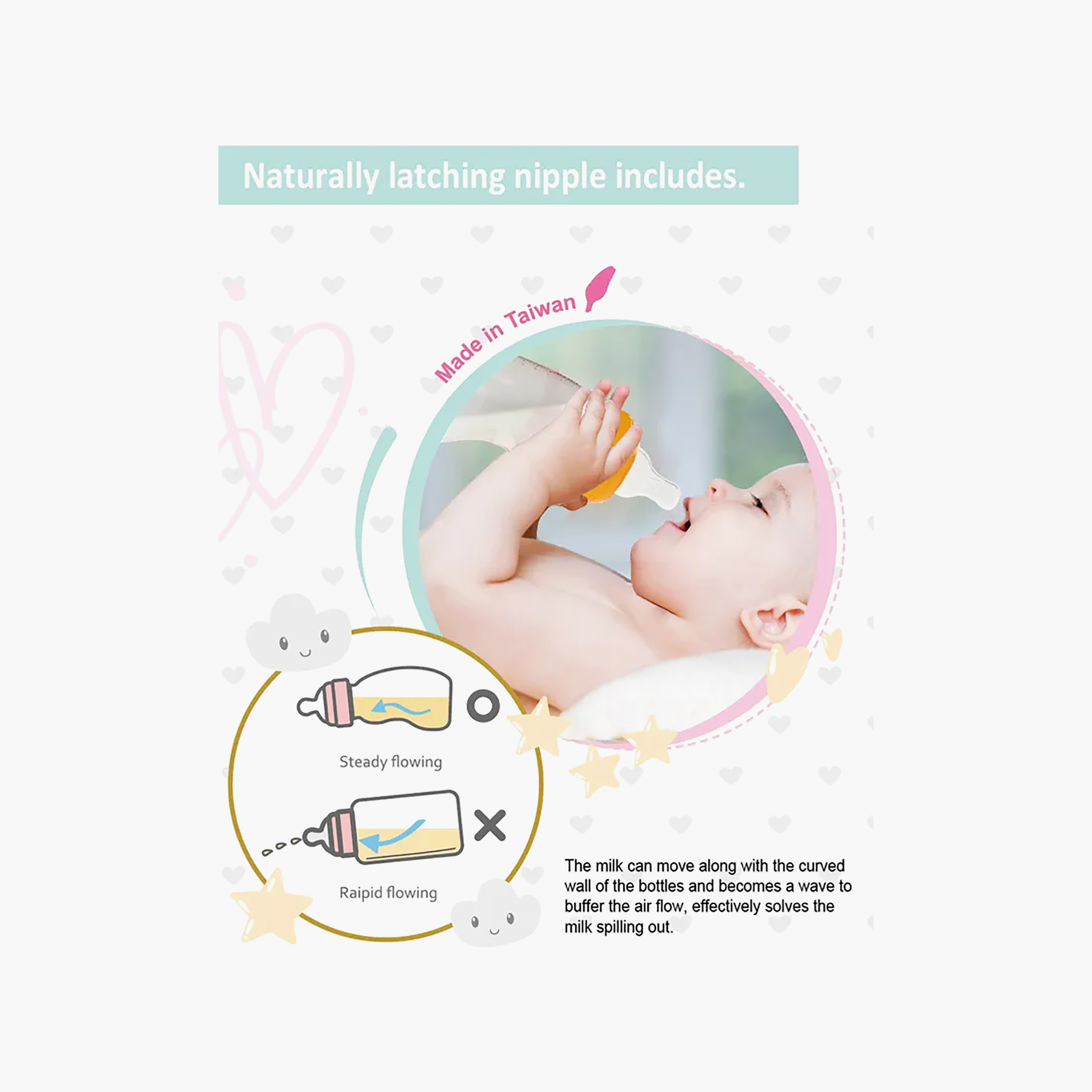 Farlin PPSU Anti-Colic Feeding Bottle - 180 ml-baby-feeding-feedingbottles-bottlesandteats-image-2