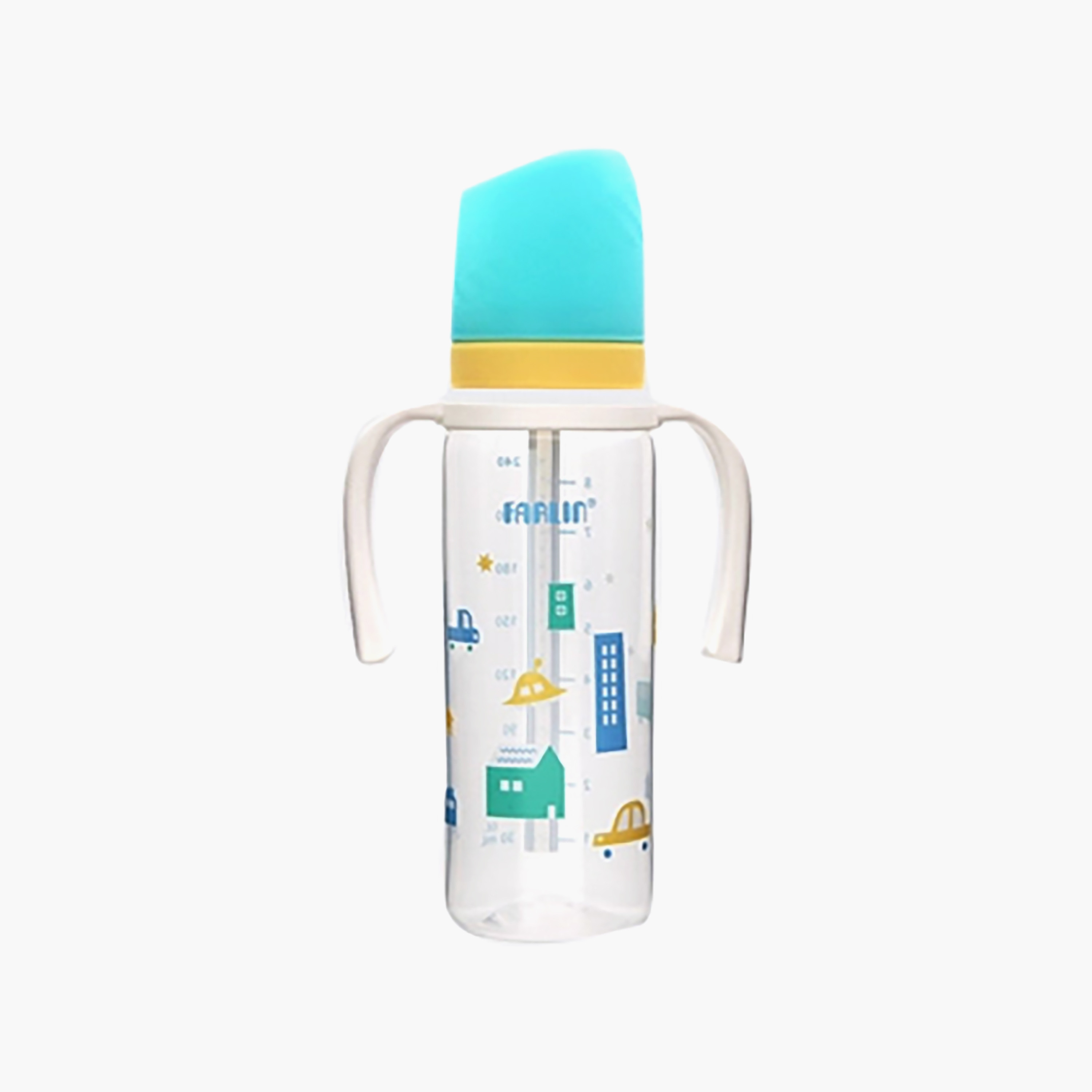 كوب شرب بفتحة عنق قياسية من البولي بروبيلين مع مقبض من فارلين - 240 مل-baby-feeding-mealtimeessentials-image-1