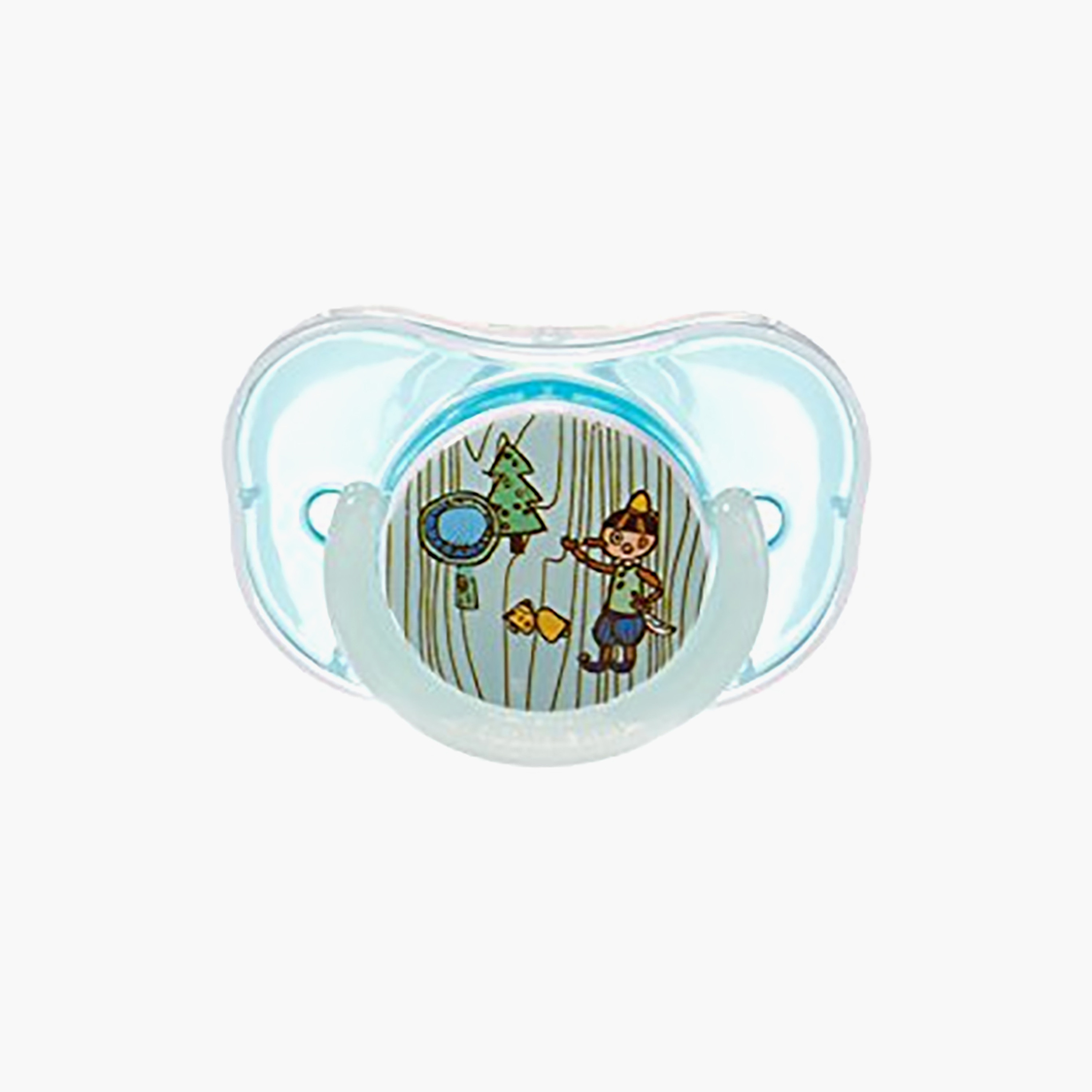 Farlin Chu Chu Orthodontic Pacifier - Blue-baby-feeding-pacifiers-image-1