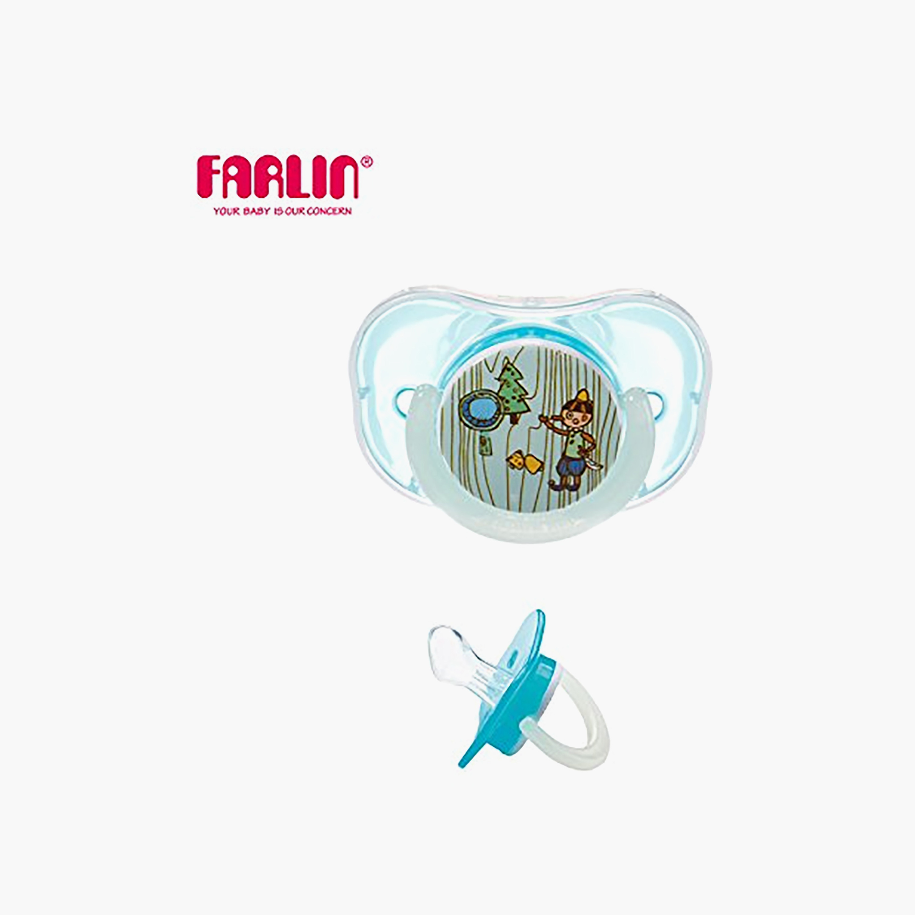 Farlin Chu Chu Orthodontic Pacifier - Blue-baby-feeding-pacifiers-image-3