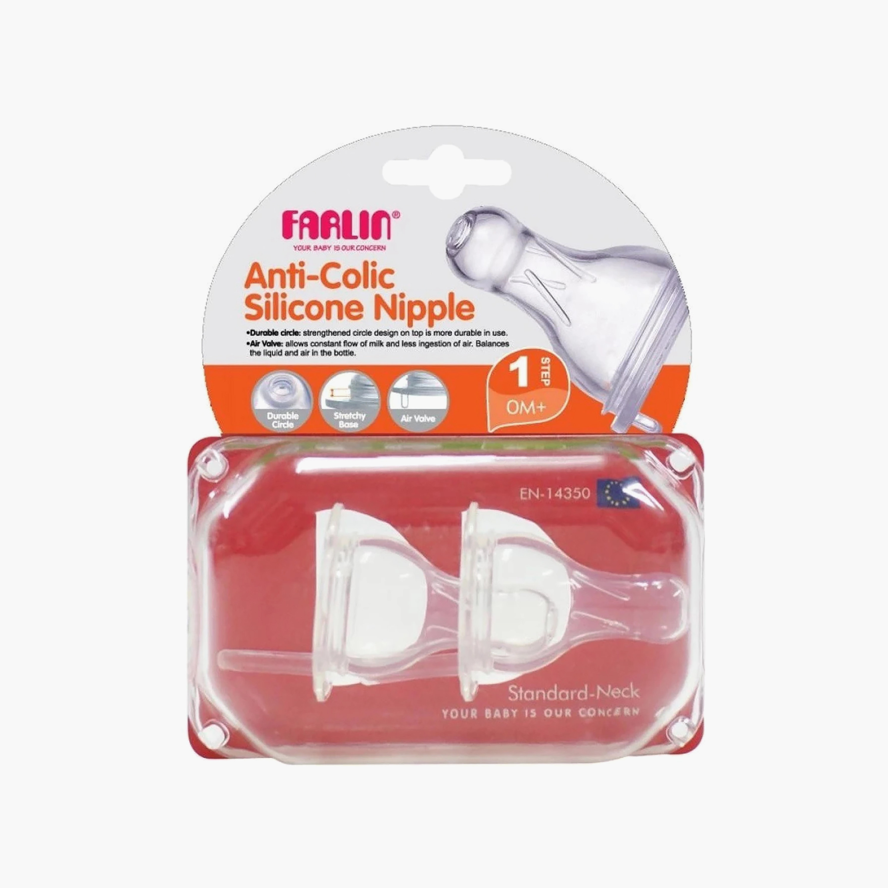 Farlin 2-Piece Anti-Colic Newborn Silicone Teats-baby-feeding-feedingbottles-bottlesandteats-image-4