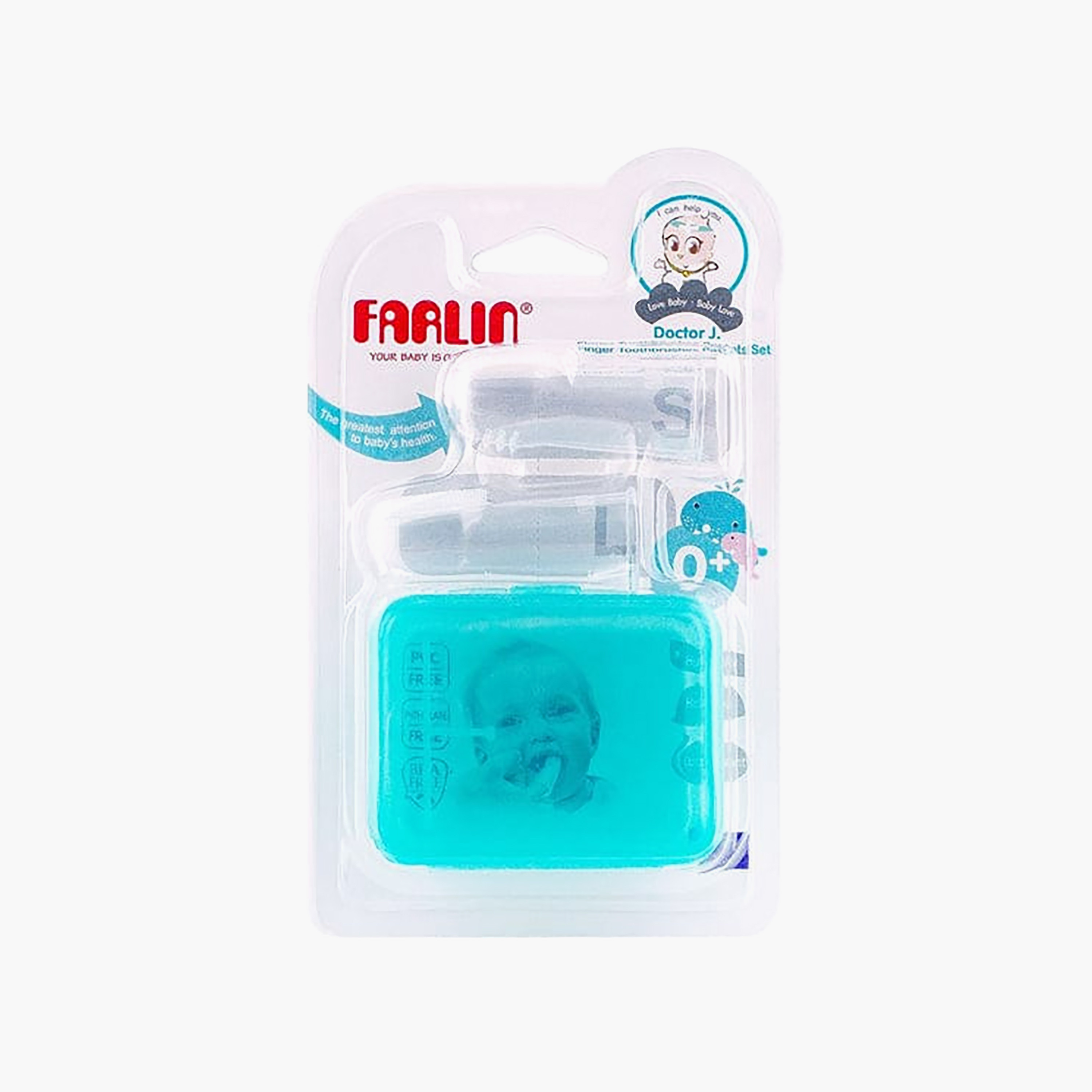 فرشاة أسنان سيليكون تنظف بالإصبع للأم والأب "دكتور جي" - قطعتين-baby-bathandcare-oralcare-teethanddentalcare-image-3