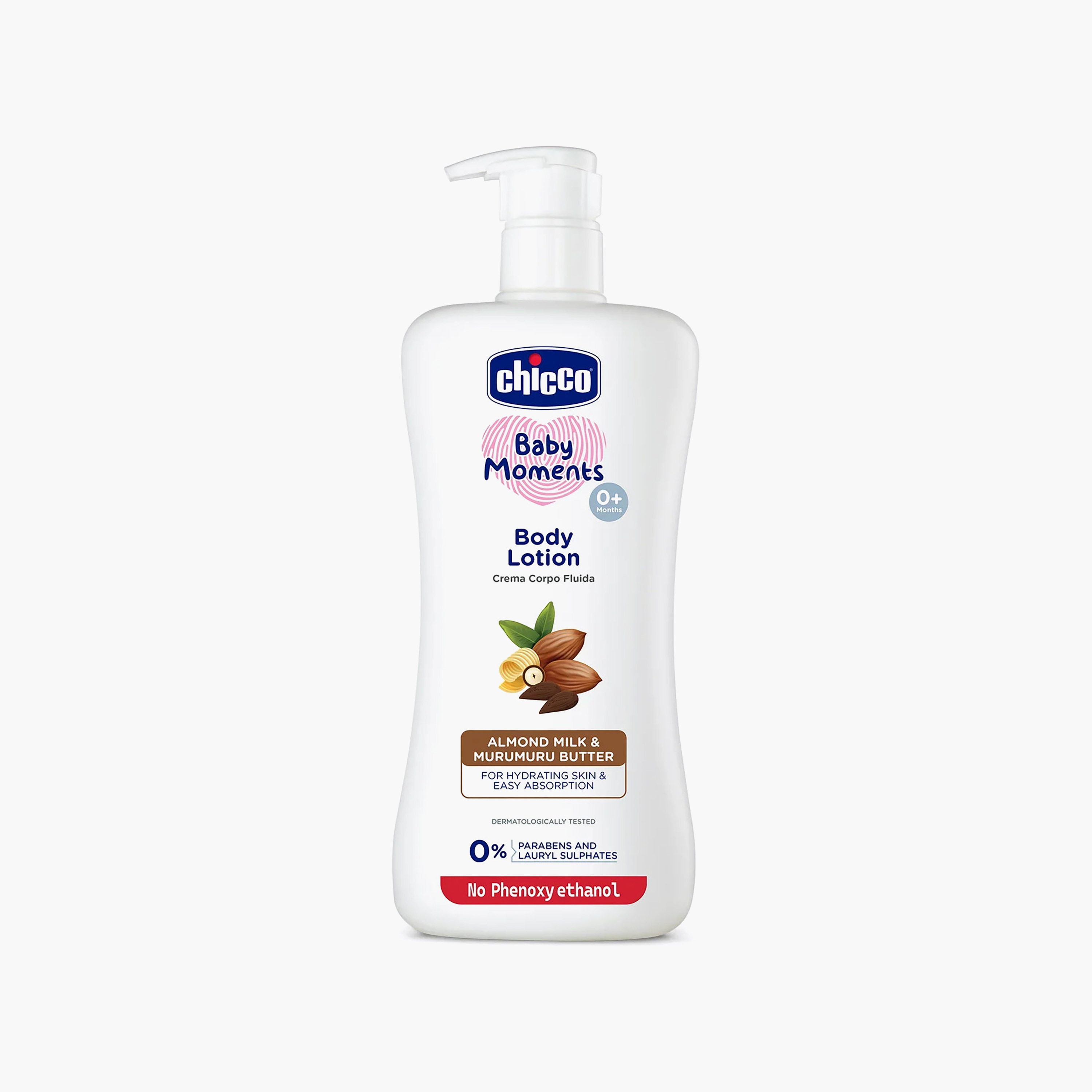 Chicco Baby Lotion with Almond Milk and Murumuru Butter, 500 ml-baby-bathandcare-hairbodyskincare-lotionsandcreams-image-1