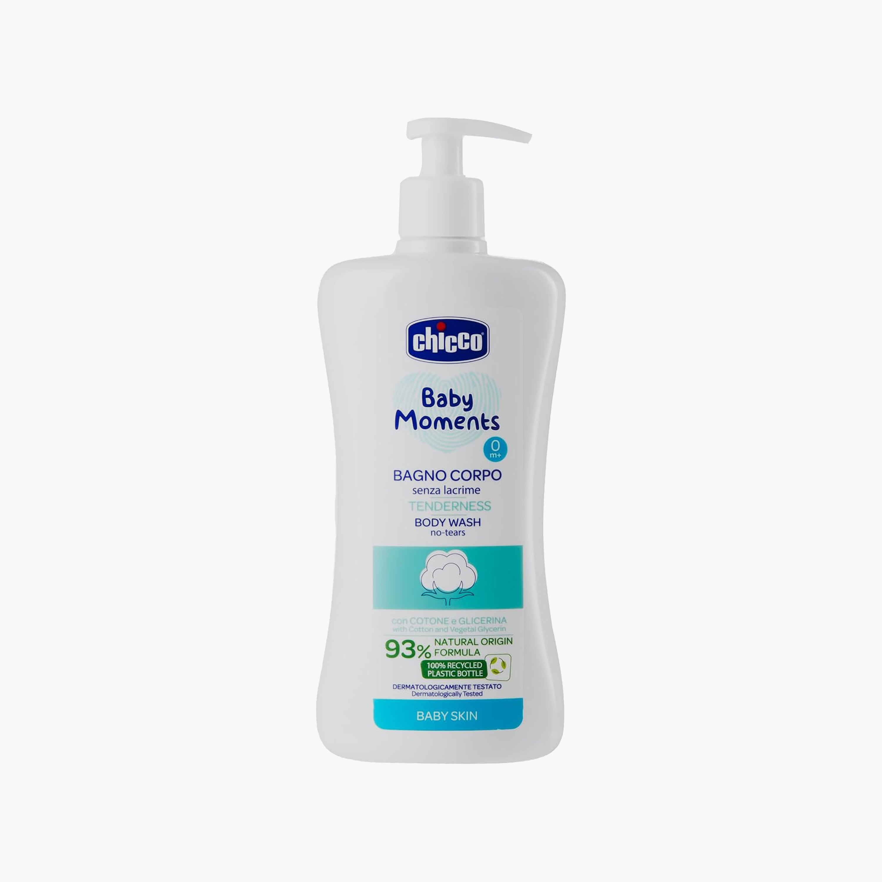 Chicco Baby Moments No-Tears Tenderness Body Wash, 500 ml-baby-bathandcare-hairbodyskincare-bodywashandsoaps-image-1