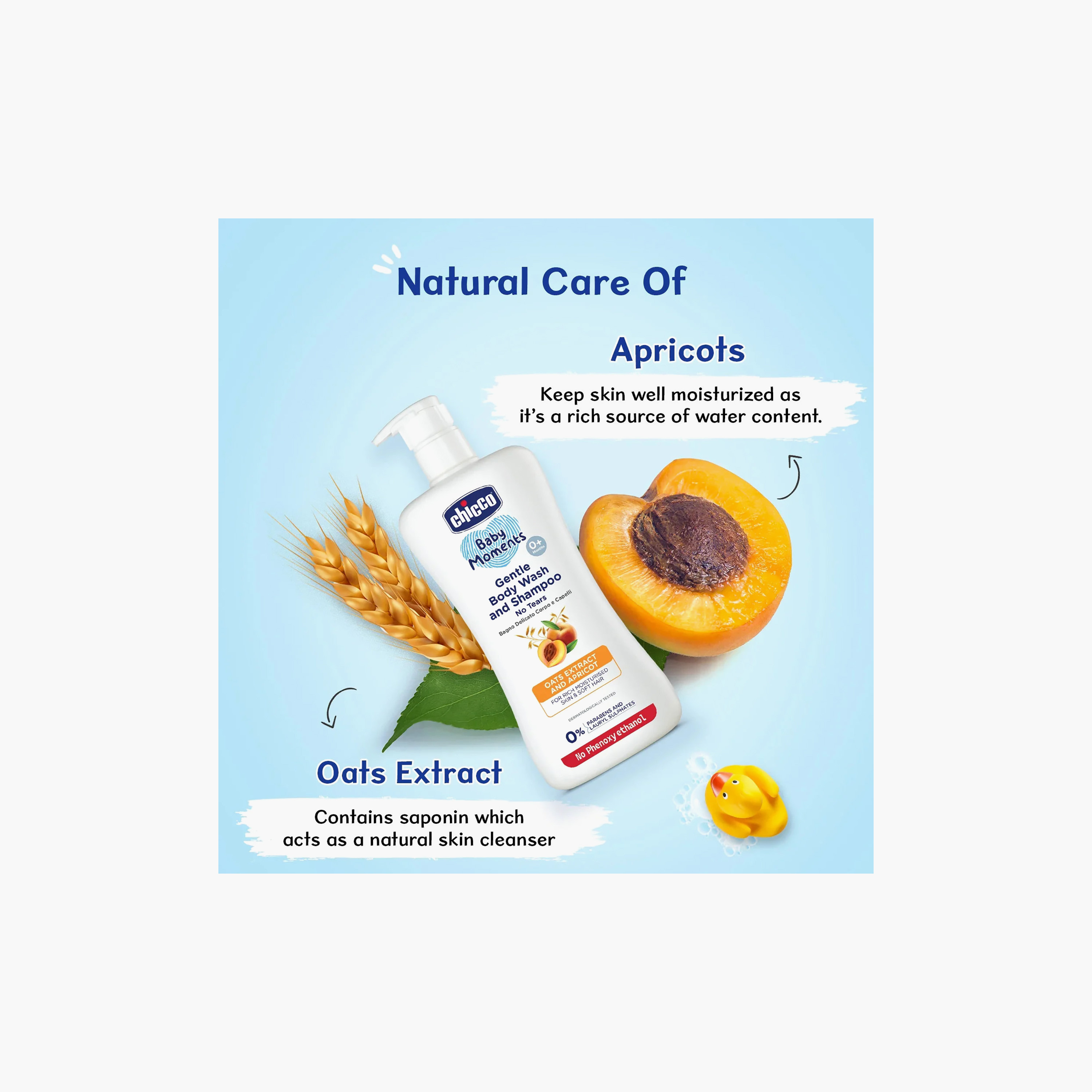 Chicco Baby Body Wash with Oats Extract and Apricot, 500 ml-baby-bathandcare-hairbodyskincare-bodywashandsoaps-image-4