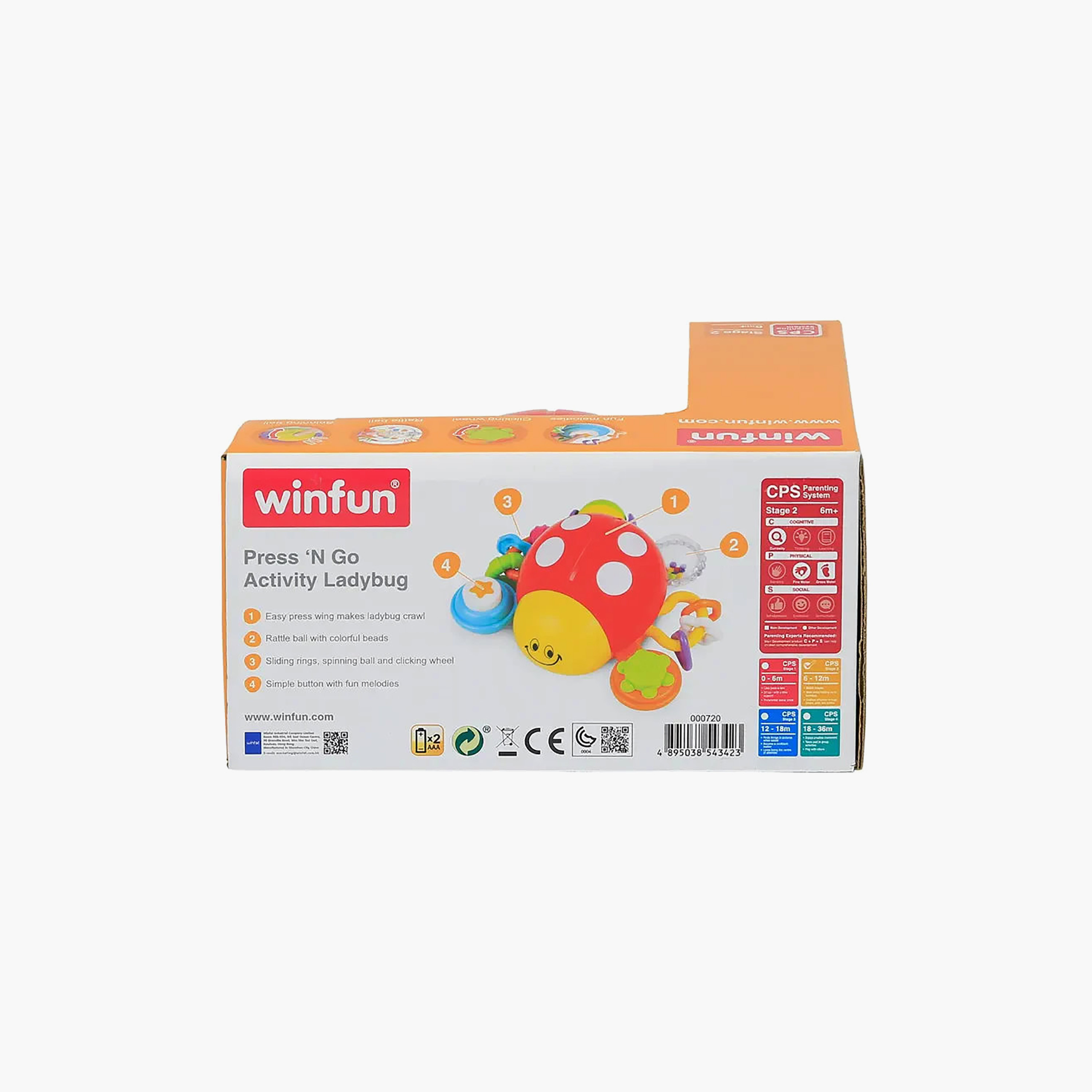 WinFun Press and Go Activity Ladybug Toy-toys-babyandtoddlertoys-learningtoys-image-9