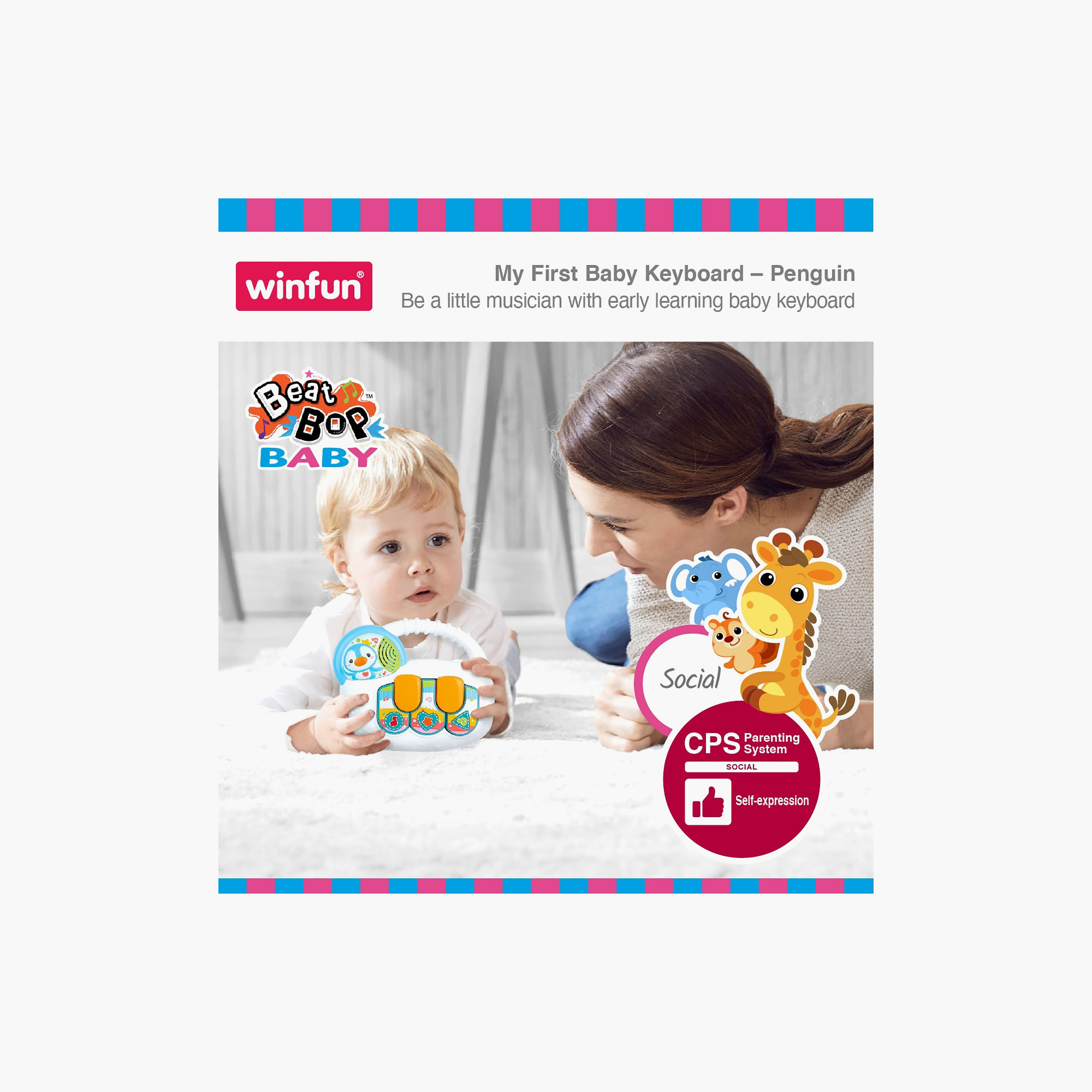 لعبة لوحة مفاتيح بتصميم بطريق ماي فيرست بينجوين من وين فن-toys-babyandtoddlertoys-learningtoys-image-3