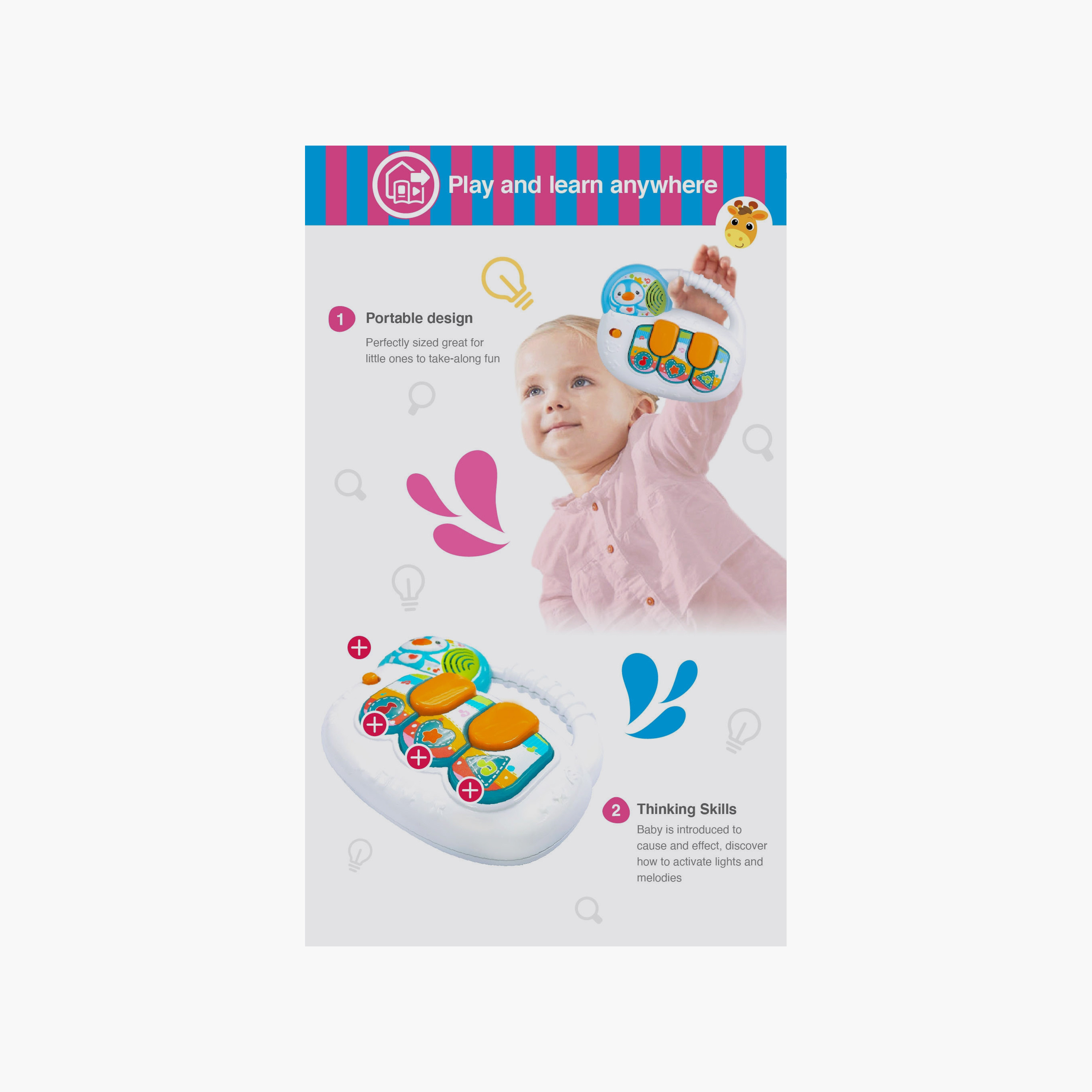 لعبة لوحة مفاتيح بتصميم بطريق ماي فيرست بينجوين من وين فن-toys-babyandtoddlertoys-learningtoys-image-6