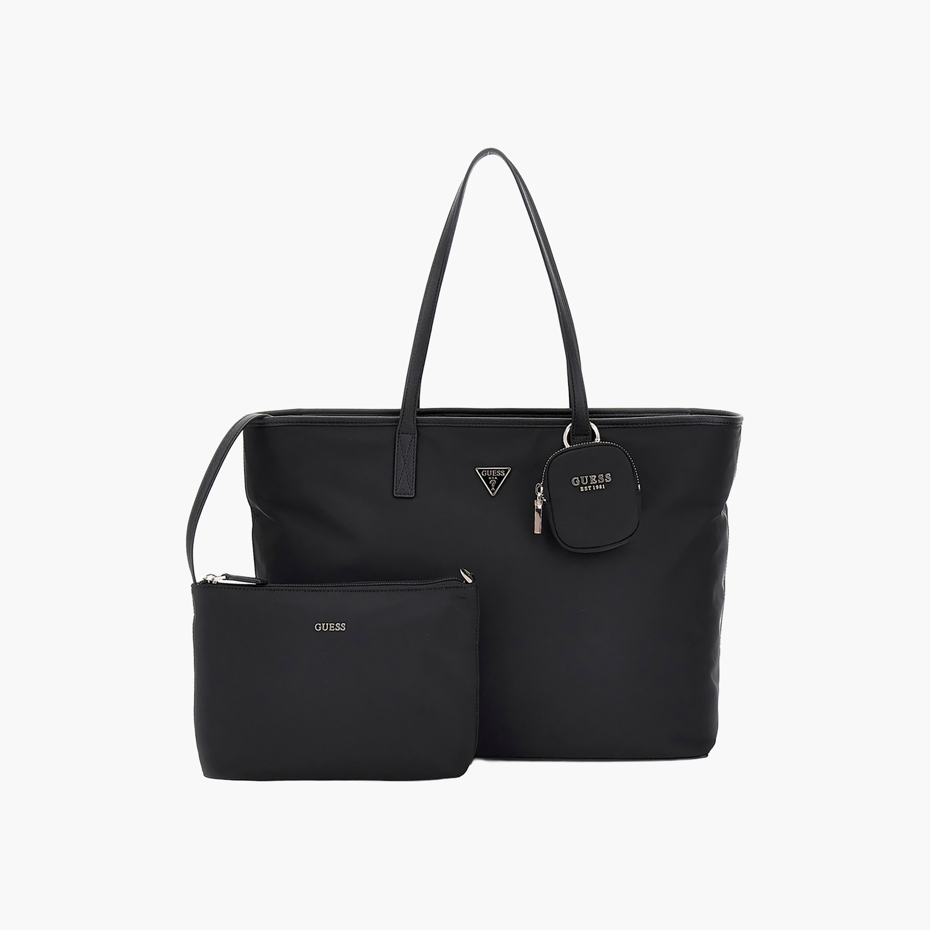 Guess Eco Gemma Double Handle Tote Bag & Pouch with Zipper Closure-women-bagsandwallets-handbags-image-1