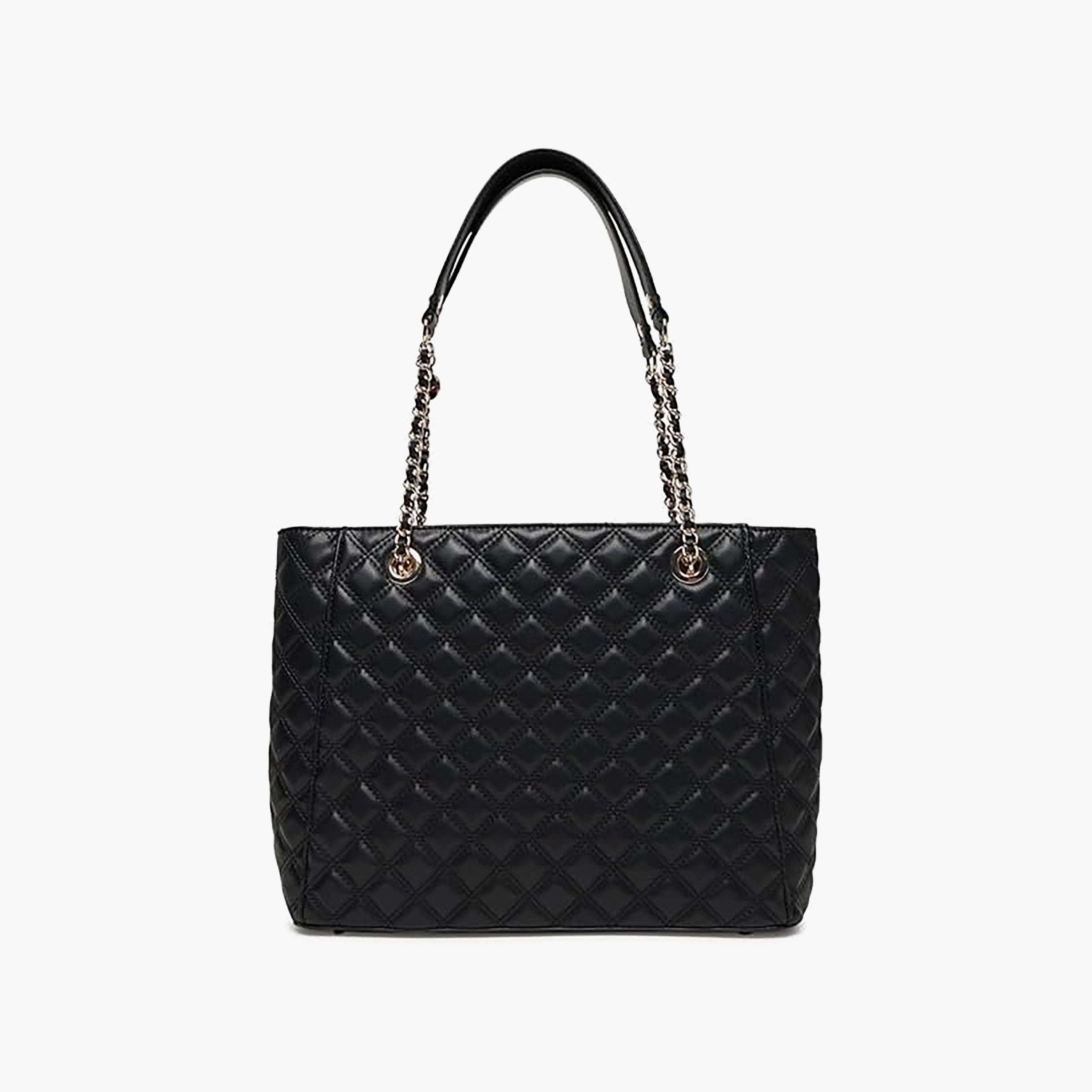 Guess Giully Ii Diamond Quilted Double Handle Tote Bag with Zipper Closure-women-bagsandwallets-handbags-image-2