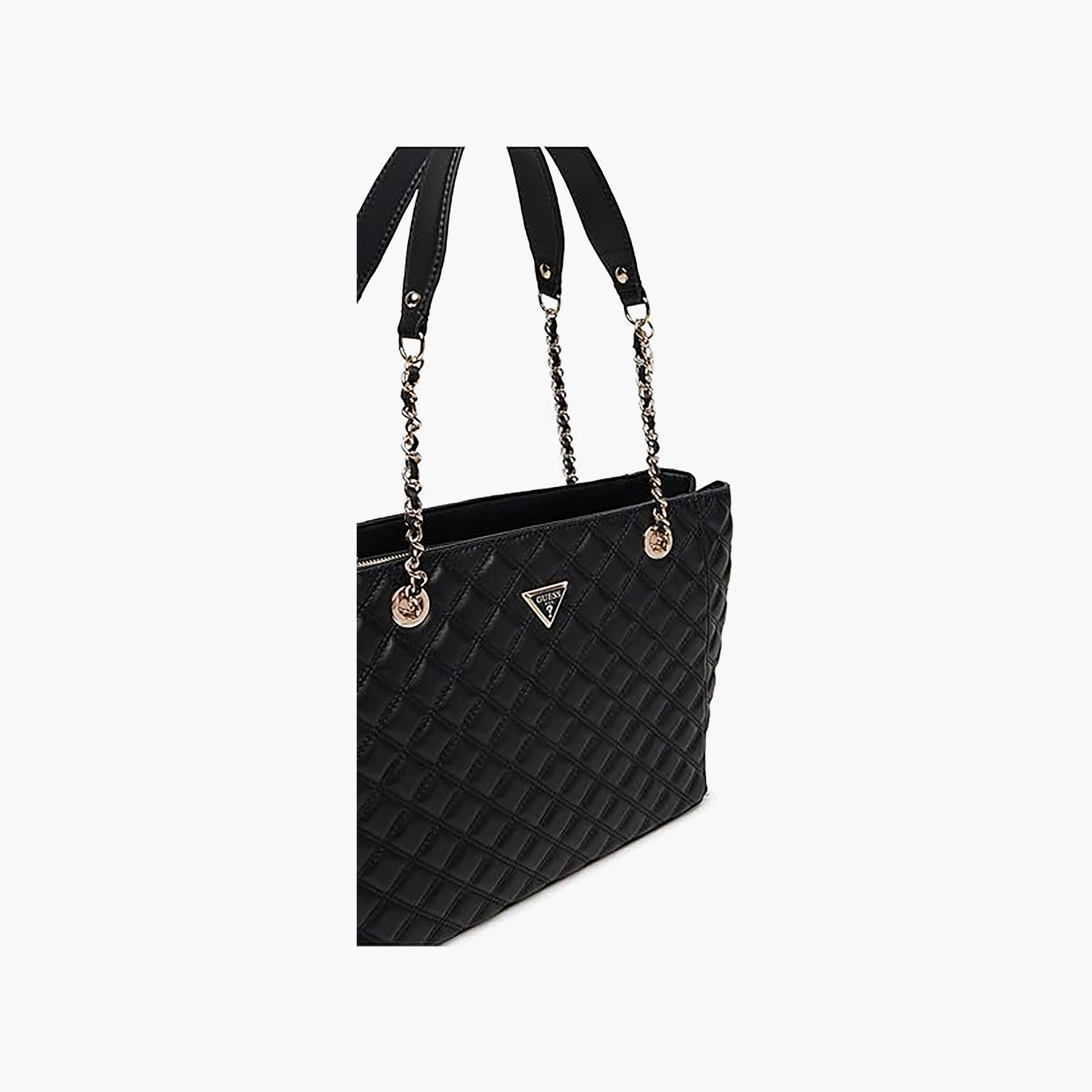 Guess Giully Ii Diamond Quilted Double Handle Tote Bag with Zipper Closure-women-bagsandwallets-handbags-image-4