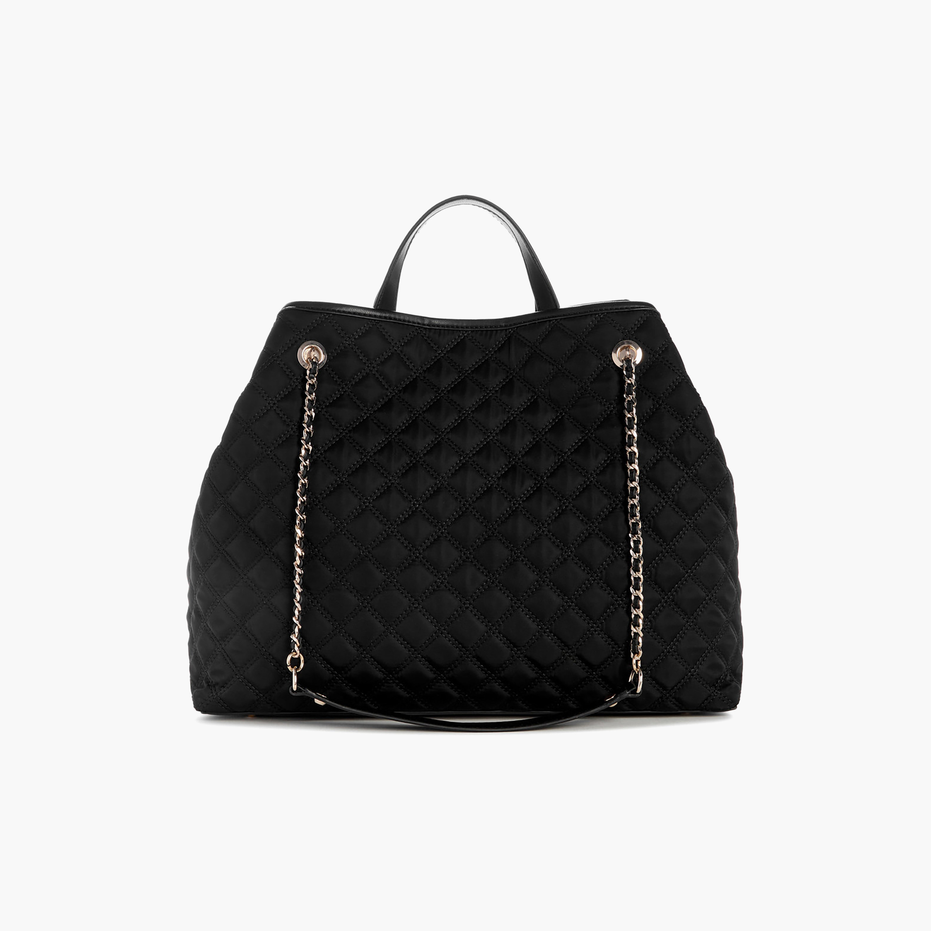 Guess Giully Ii Quilted Double Handle Tote Bag with Magnetic Closure & Chain Strap-women-bagsandwallets-handbags-image-2