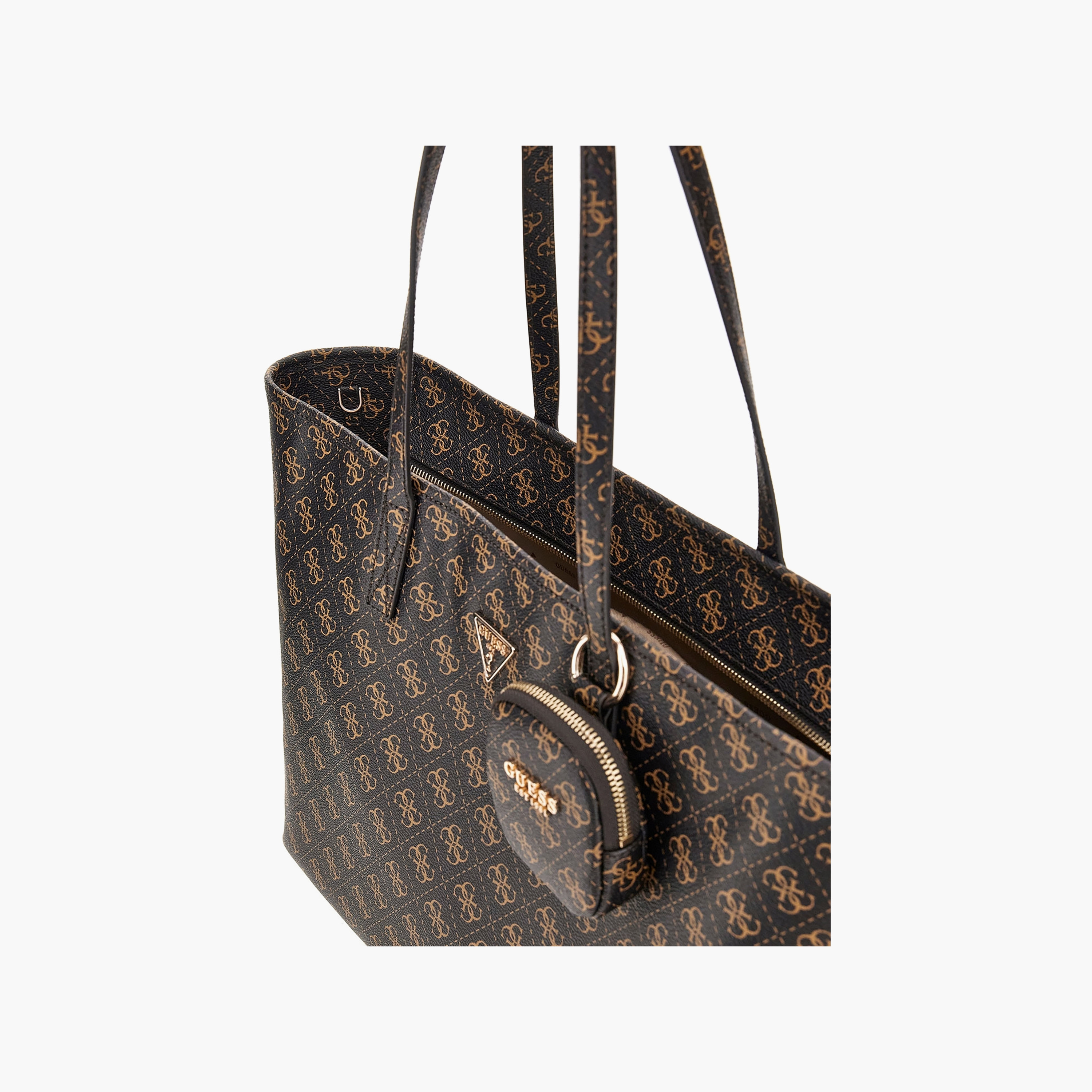 Guess Power Play Ii Monogram Double Handle Tote Bag & Pouch with Zipper Closure-women-bagsandwallets-handbags-image-4