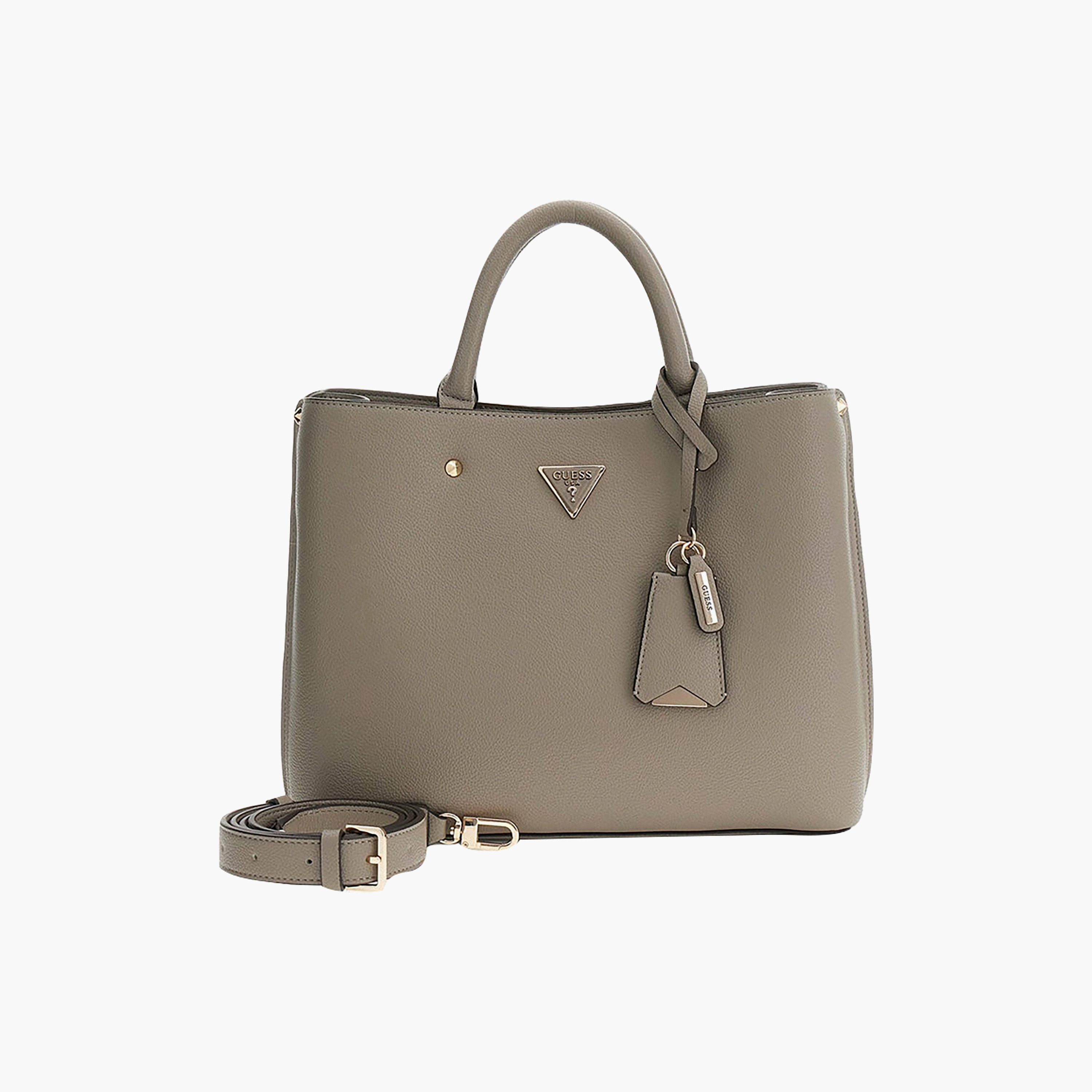 Guess Meridian Ii Double Handle Satchel Bag with Zipper Closure and Adjustable Strap-women-bagsandwallets-handbags-image-1