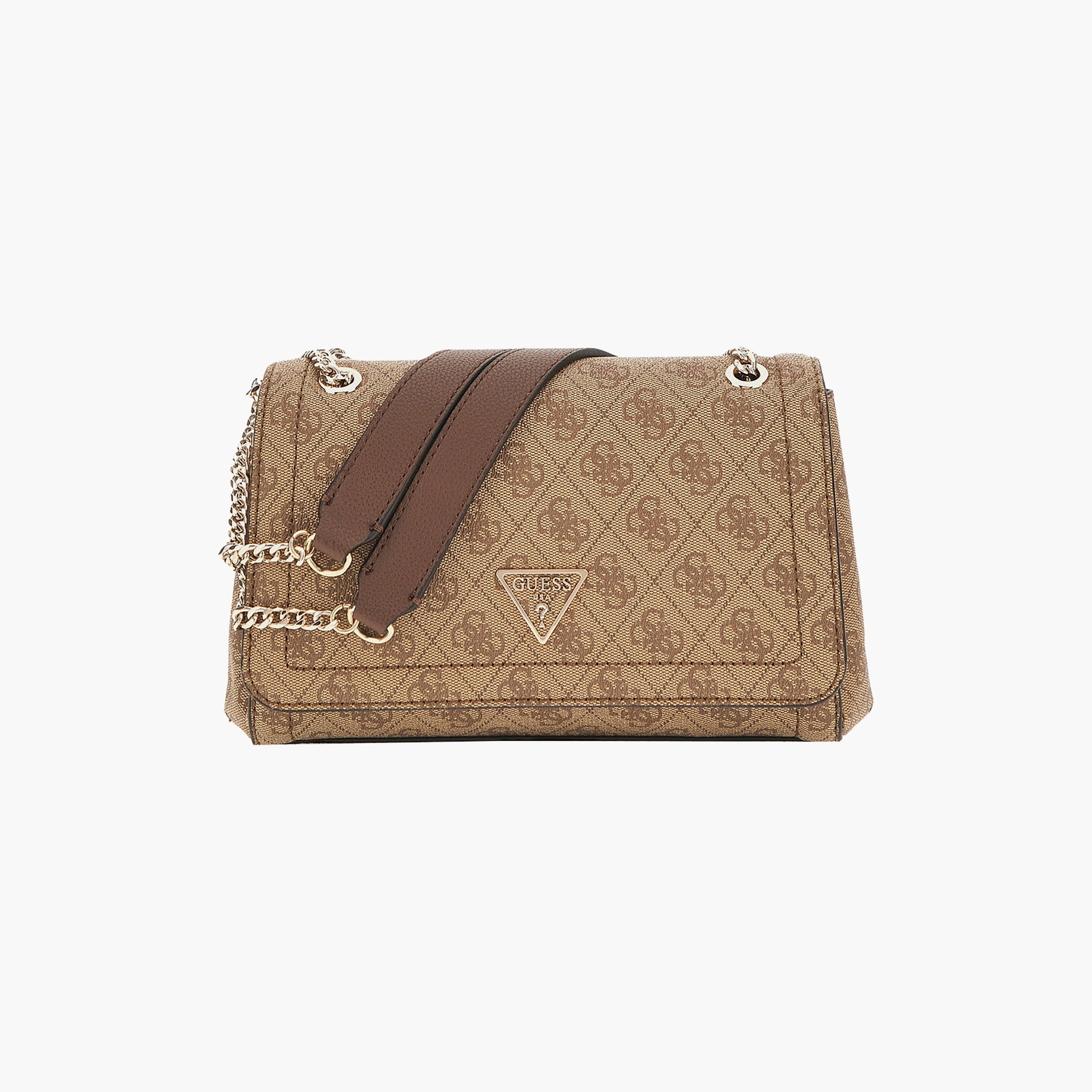 Guess Noelle Ii Monogram Crossbody Bag with Flap Closure and Chain Strap-women-bagsandwallets-handbags-image-1