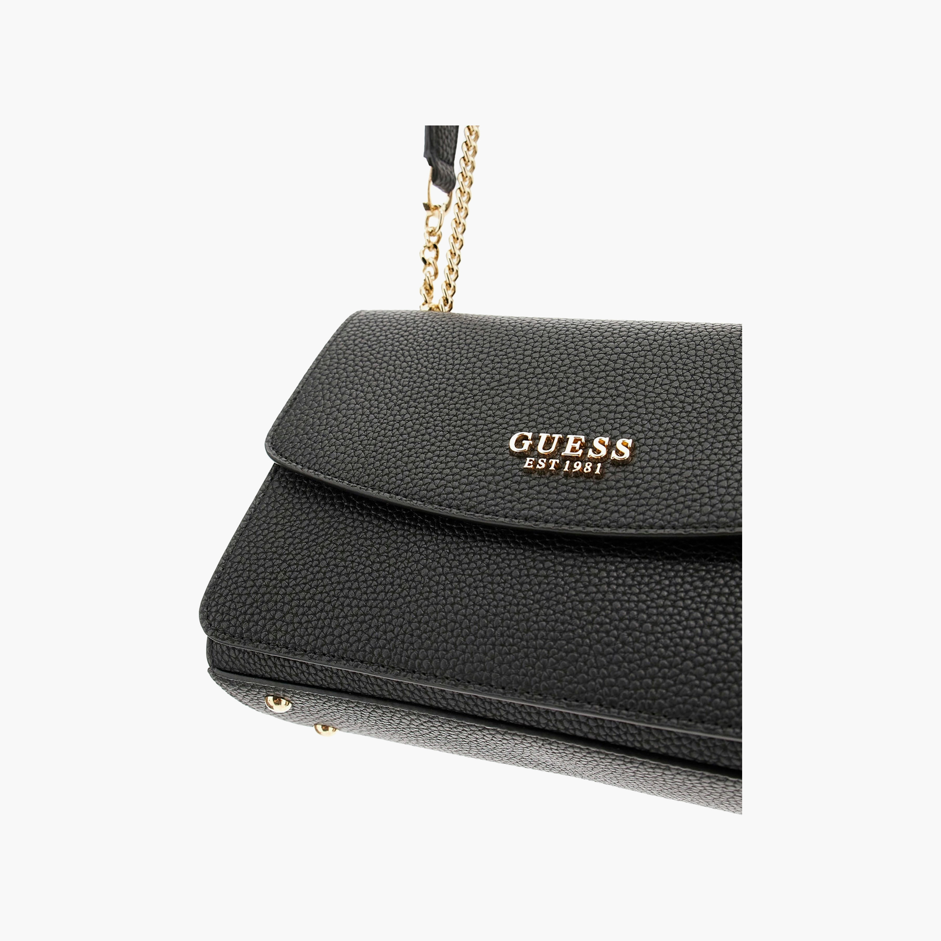 Guess Calista Pebbled Texture Crossbody Bag with Flap Closure and Chain Strap-women-bagsandwallets-handbags-image-4