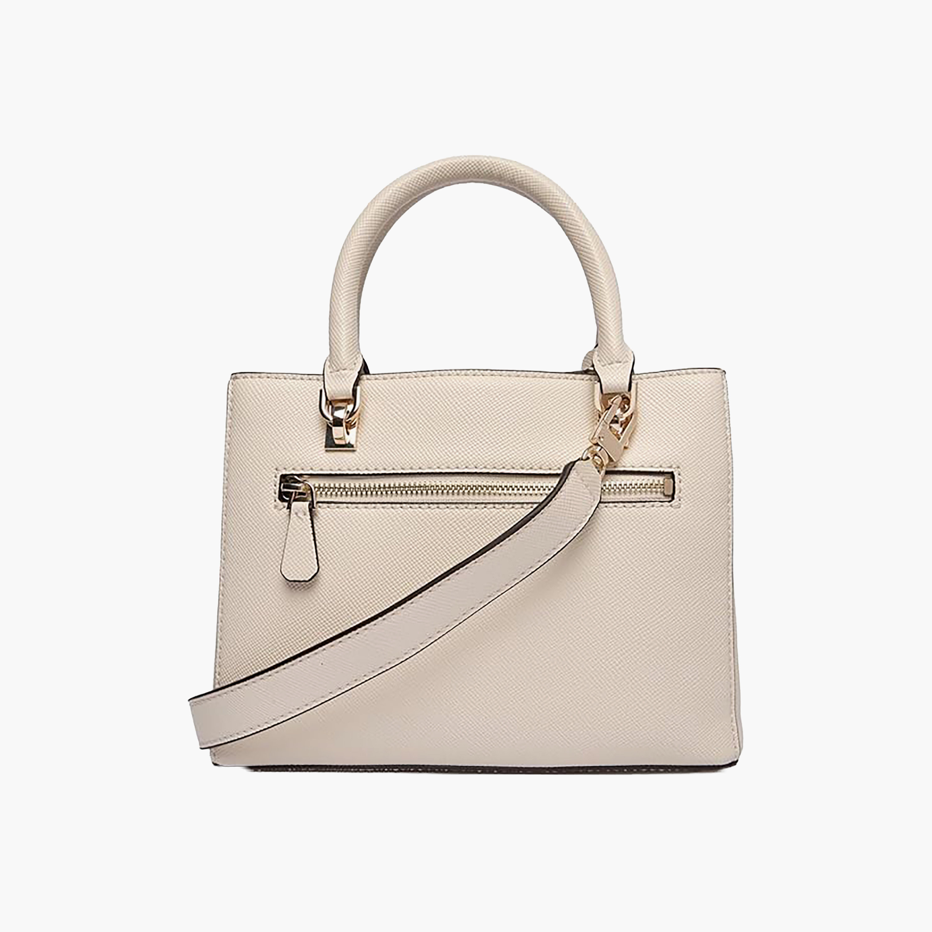 Guess Noelle Ii Double Handle Satchel Bag with Zipper Closure and Adjustable Strap-women-bagsandwallets-handbags-image-2