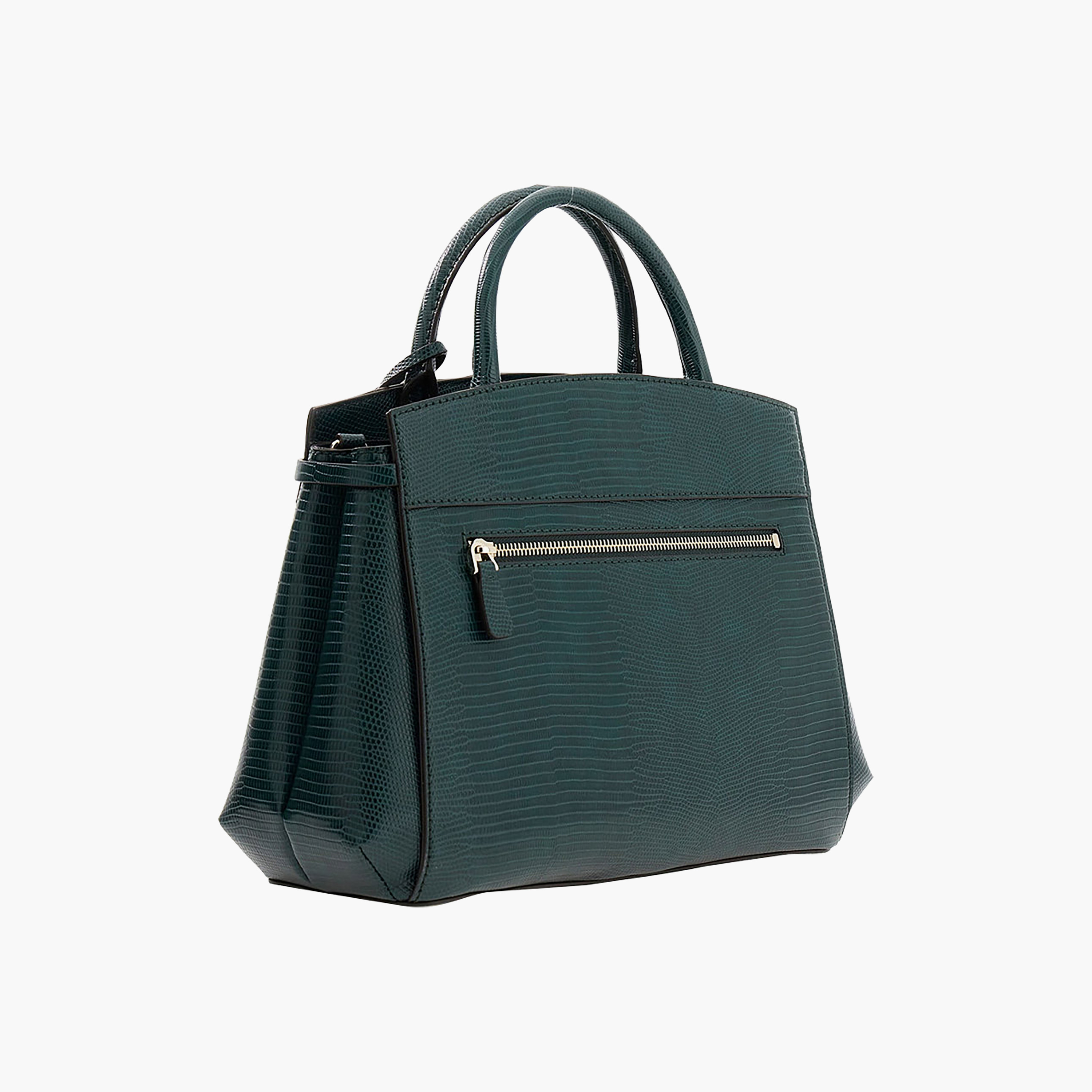 Guess Melinda Textured Double Handle Satchel Bag with Zip Closure and Detachable Strap-women-bagsandwallets-handbags-image-2