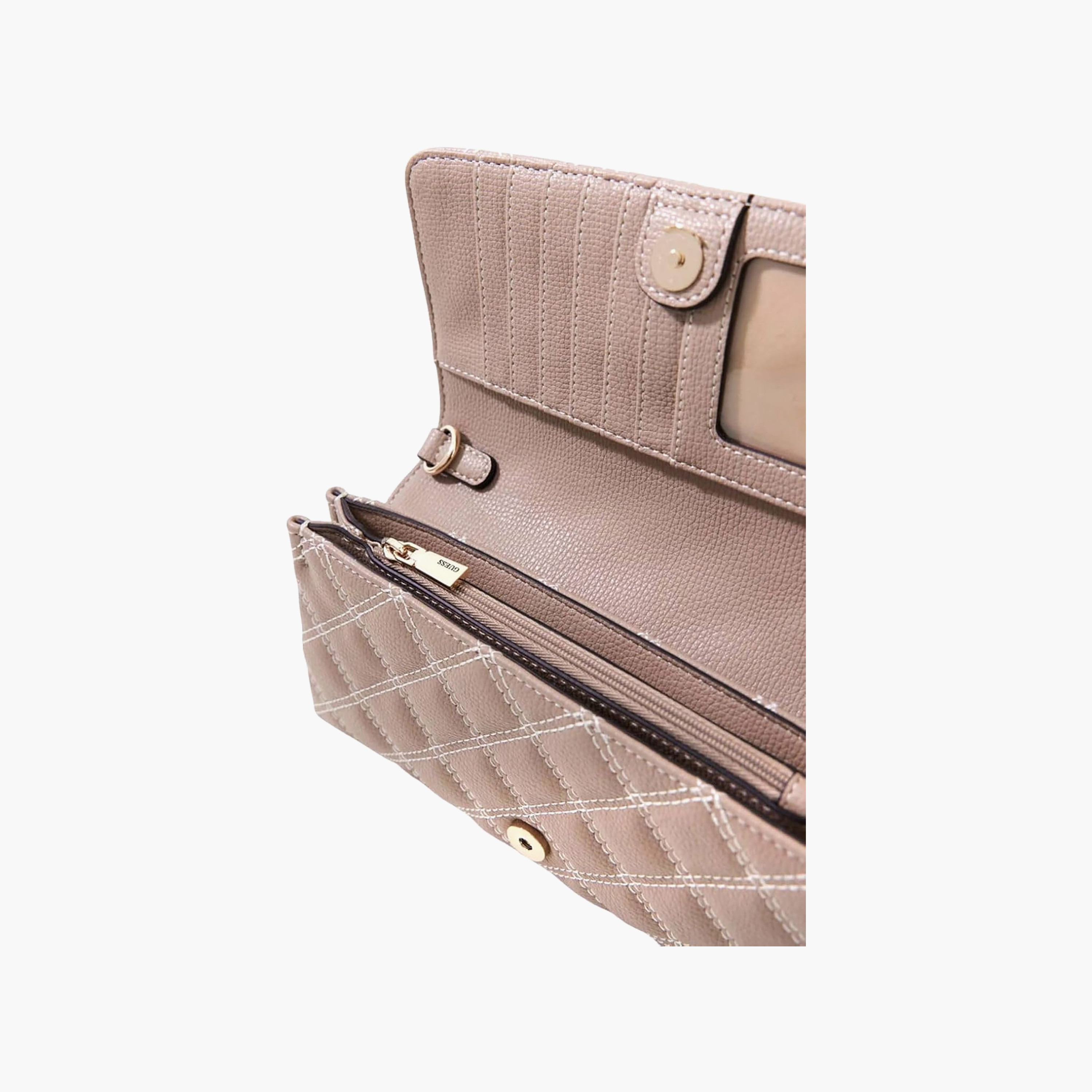 Guess Giully Ii Diamond Quilted Crossbody Bag with Flap Closure and Detachable Strap-women-bagsandwallets-handbags-image-3