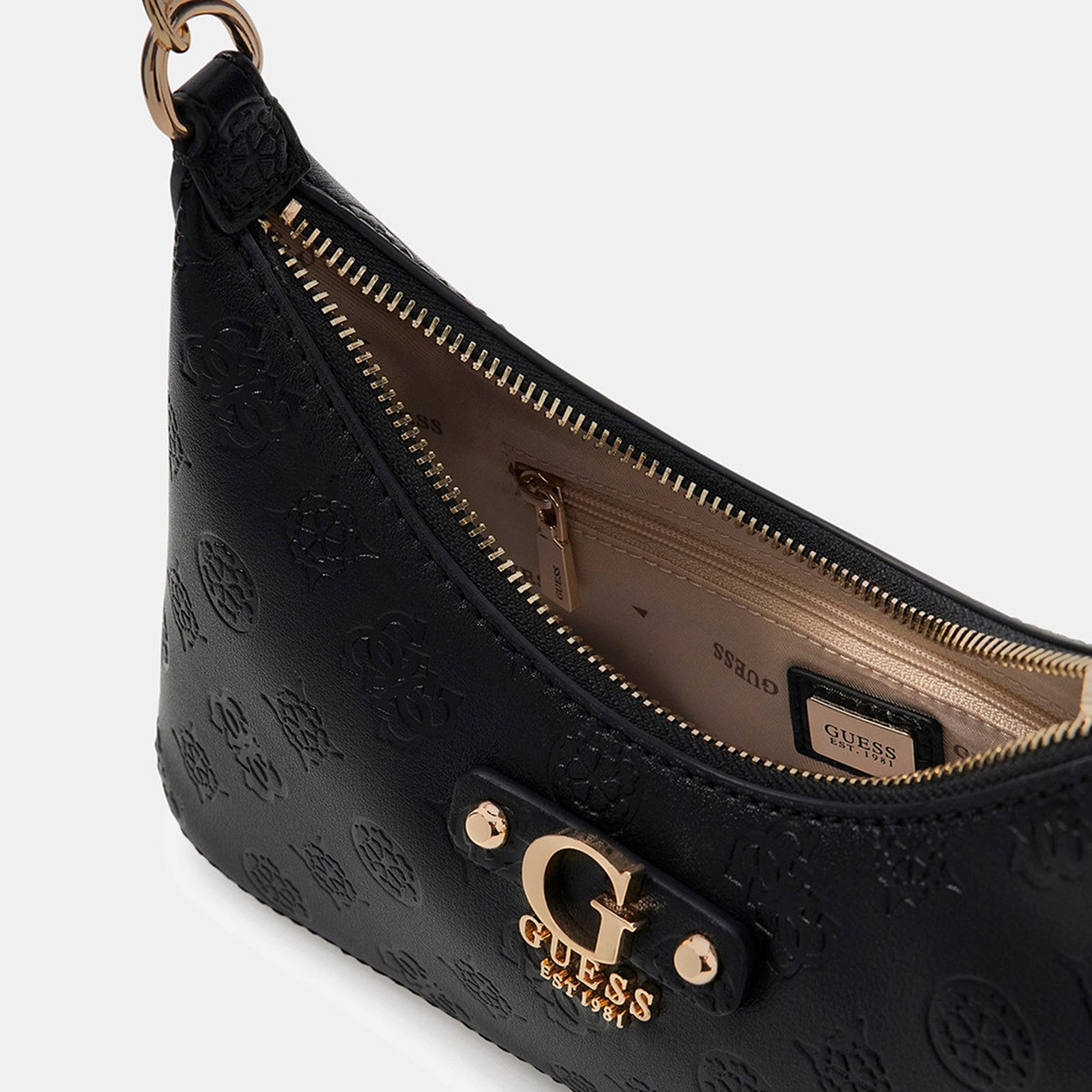 Guess Dita Monogram Single Handle Shoulder Bag with Zipper Closure-women-bagsandwallets-handbags-image-3