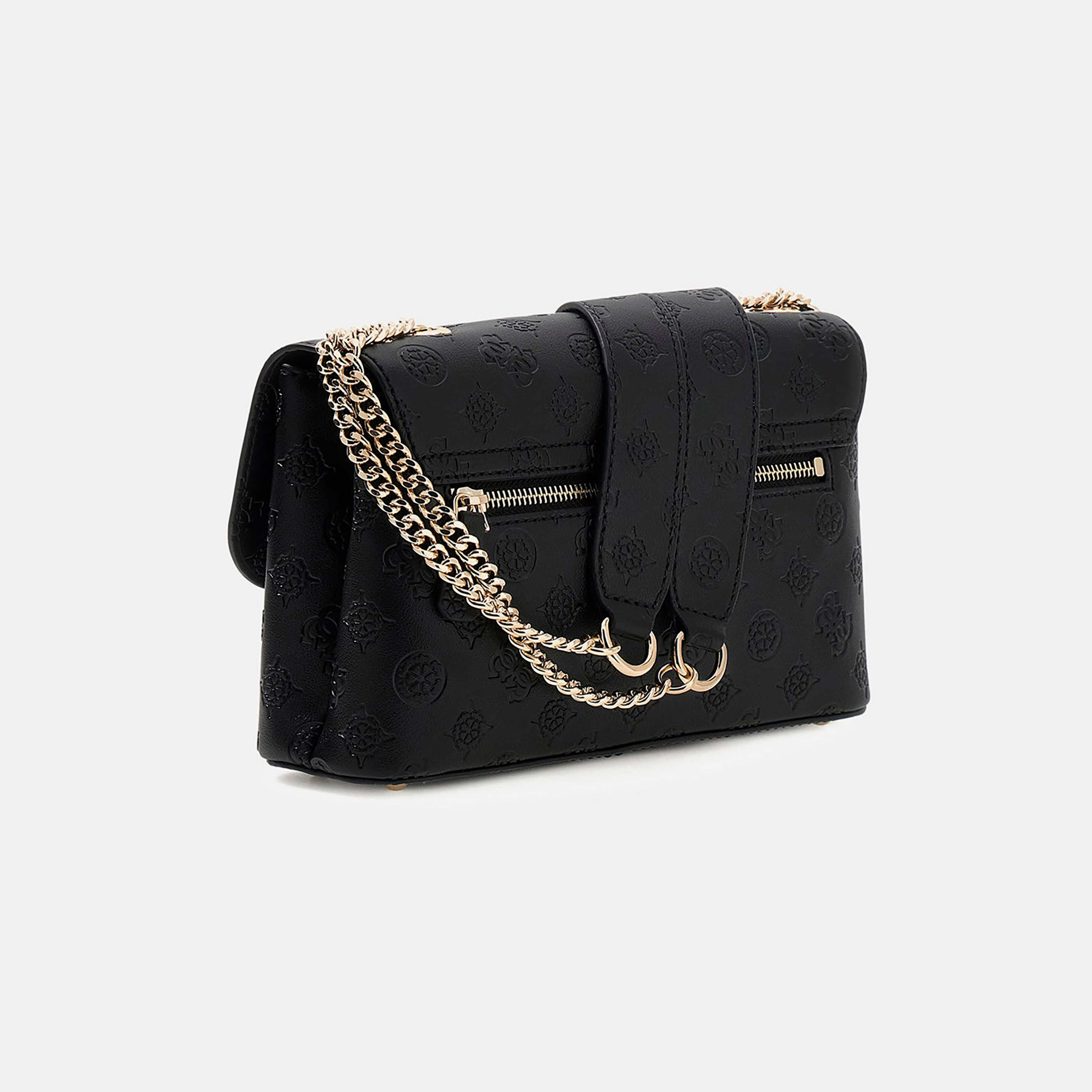 Guess Dita Monogram Crossbody Bag with Flap Closure and Chain Strap-women-bagsandwallets-handbags-image-2