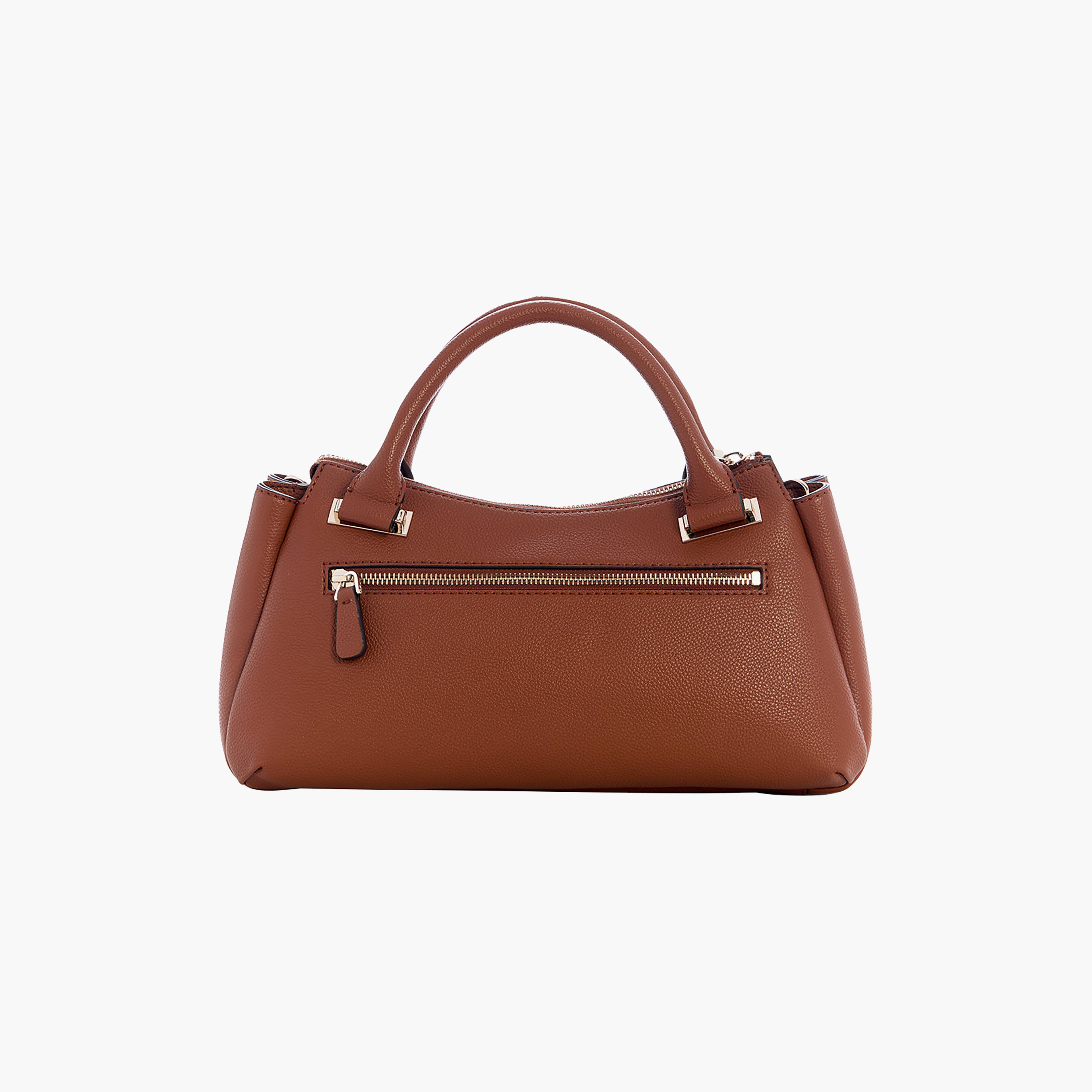 Guess Evie Double Handle Satchel Bag with Zipper Closure and Adjustable Strap-women-bagsandwallets-handbags-image-2