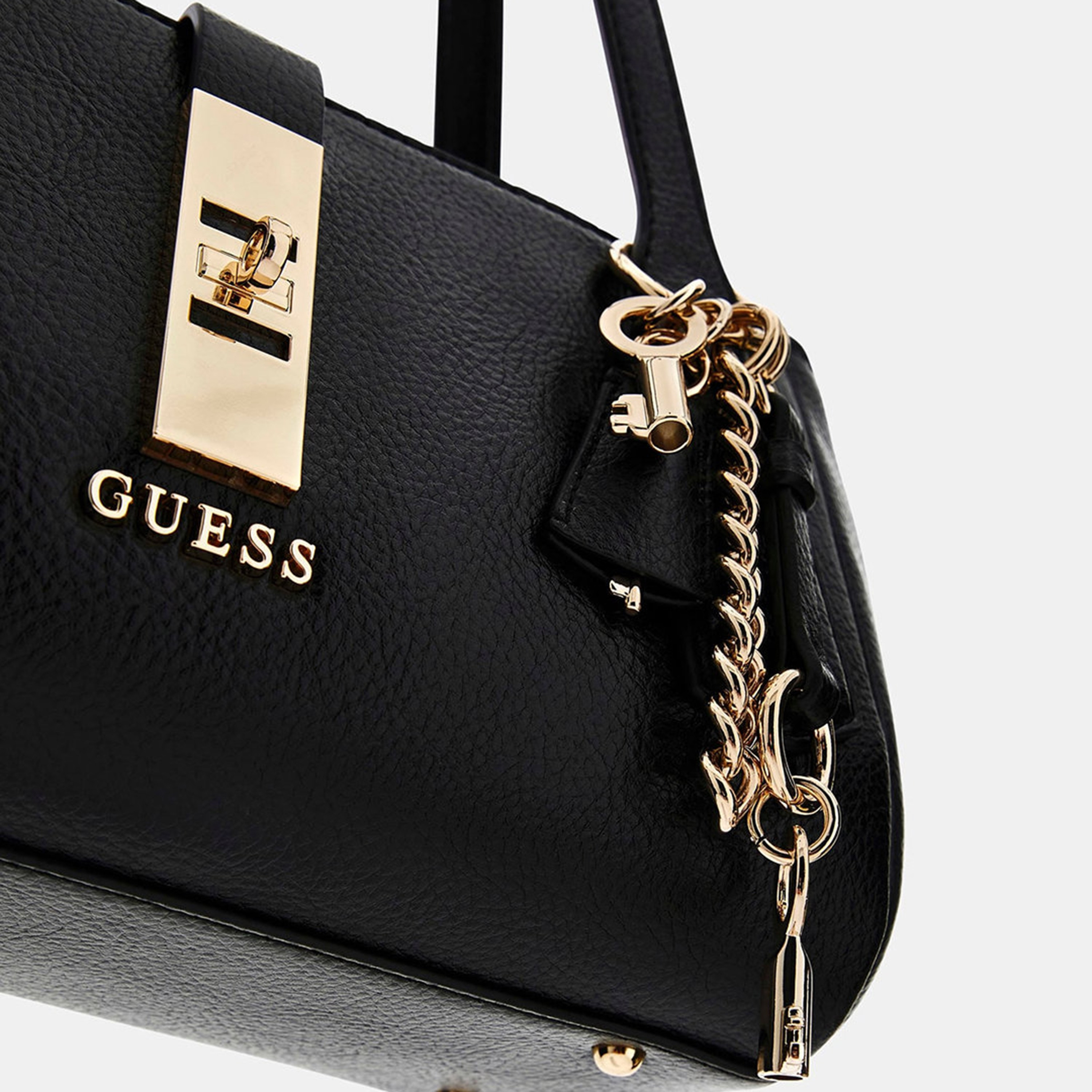 Guess Brooke Textured Double Handle Shoulder Bag with Twist Lock Closure-women-bagsandwallets-handbags-image-3