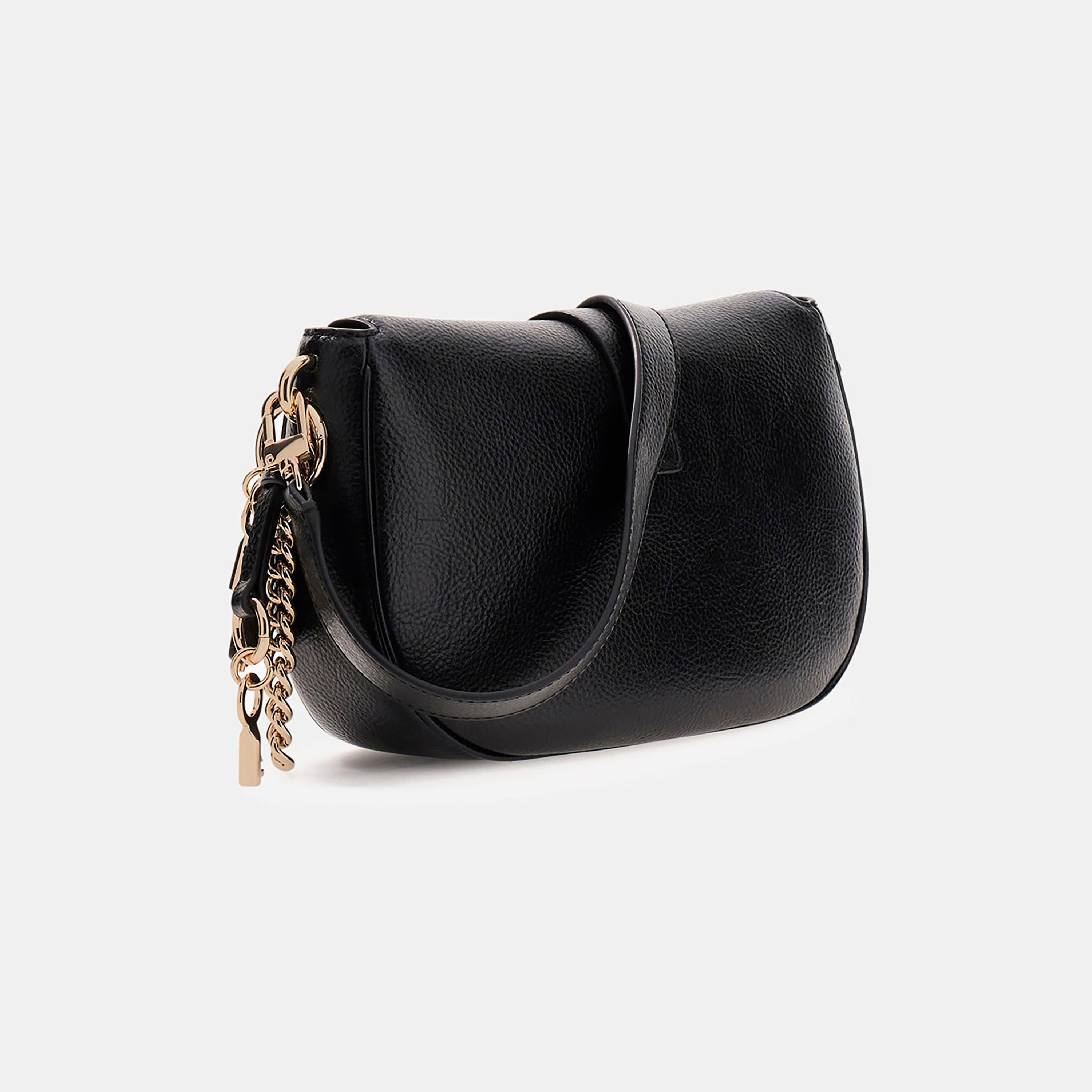 Guess Brooke Textured Shoulder Bag with Twist Lock Closure and Detachable Strap-women-bagsandwallets-handbags-image-2