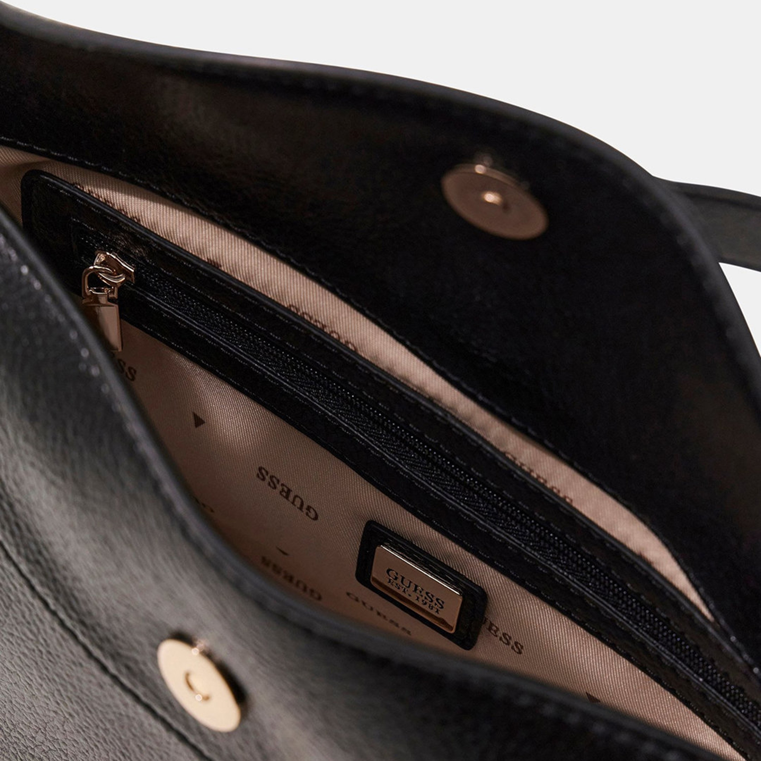 Guess Brooke Textured Shoulder Bag with Twist Lock Closure and Detachable Strap-women-bagsandwallets-handbags-image-3