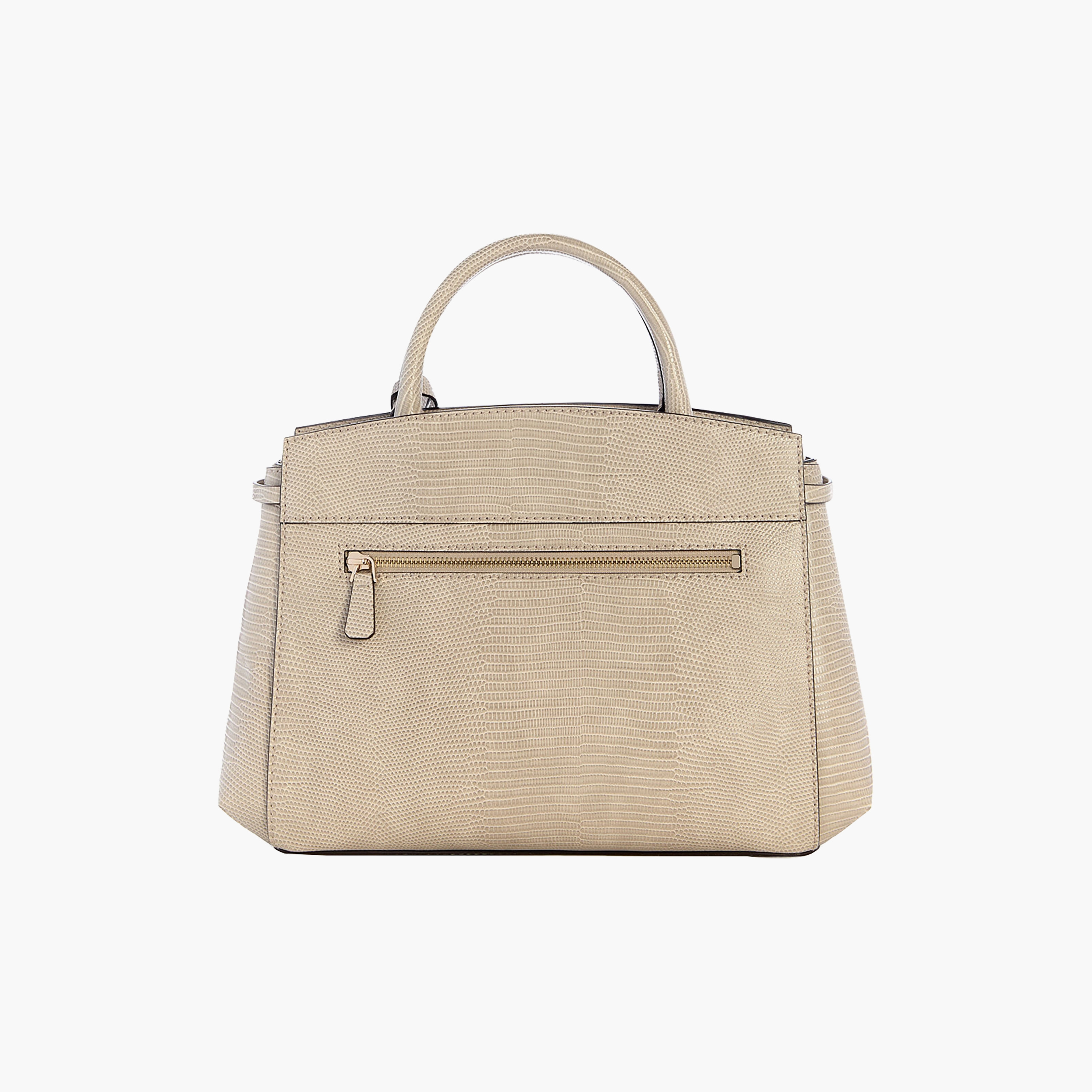Guess Melinda Textured Double Handle Satchel Bag with Zip Closure and Detachable Strap-women-bagsandwallets-handbags-image-2