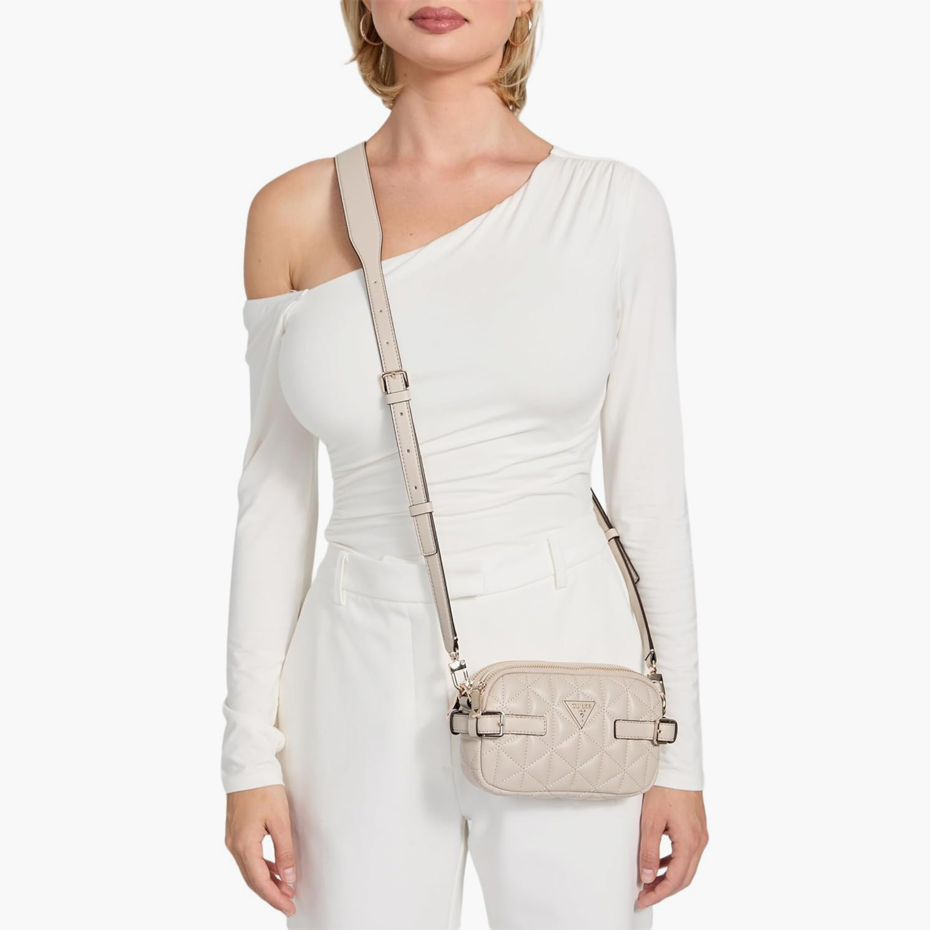 Guess Paisleigh Diamond Quilted Crossbody Bag with Zipper Closure and Detachable Strap-women-bagsandwallets-handbags-image-5