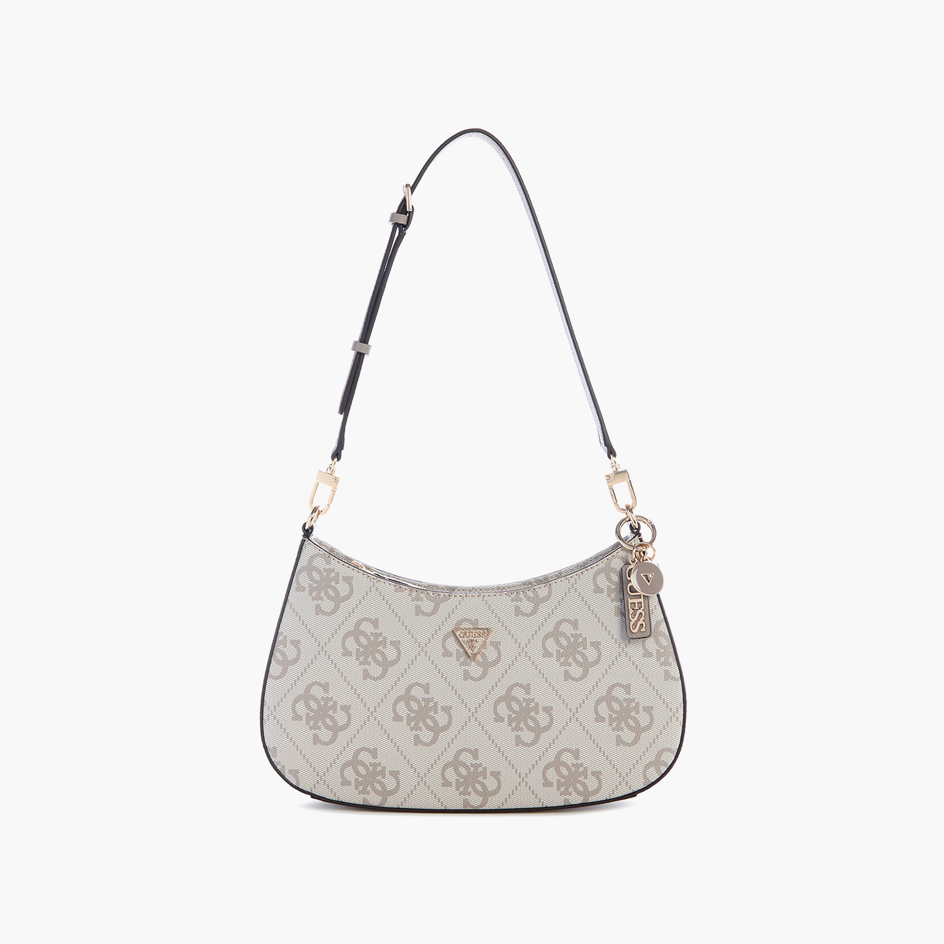 Guess Noelle Ii Monogram Shoulder Bag with Zipper Closure and Shoulder Strap-women-bagsandwallets-handbags-image-1
