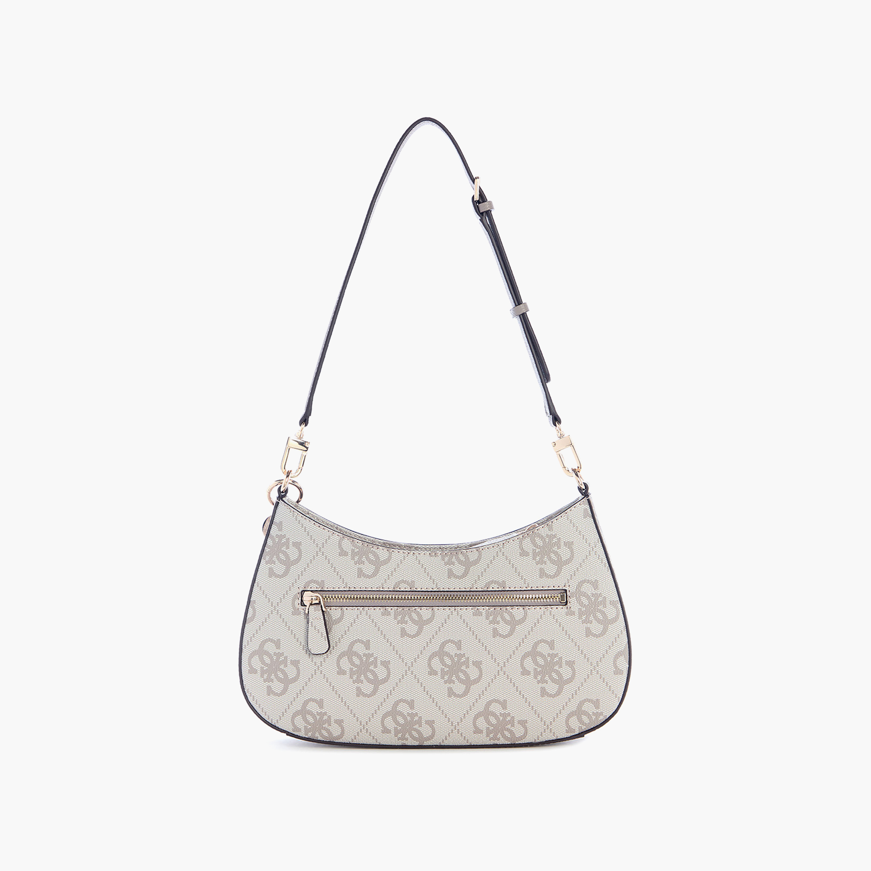 Guess Noelle Ii Monogram Shoulder Bag with Zipper Closure and Shoulder Strap-women-bagsandwallets-handbags-image-2