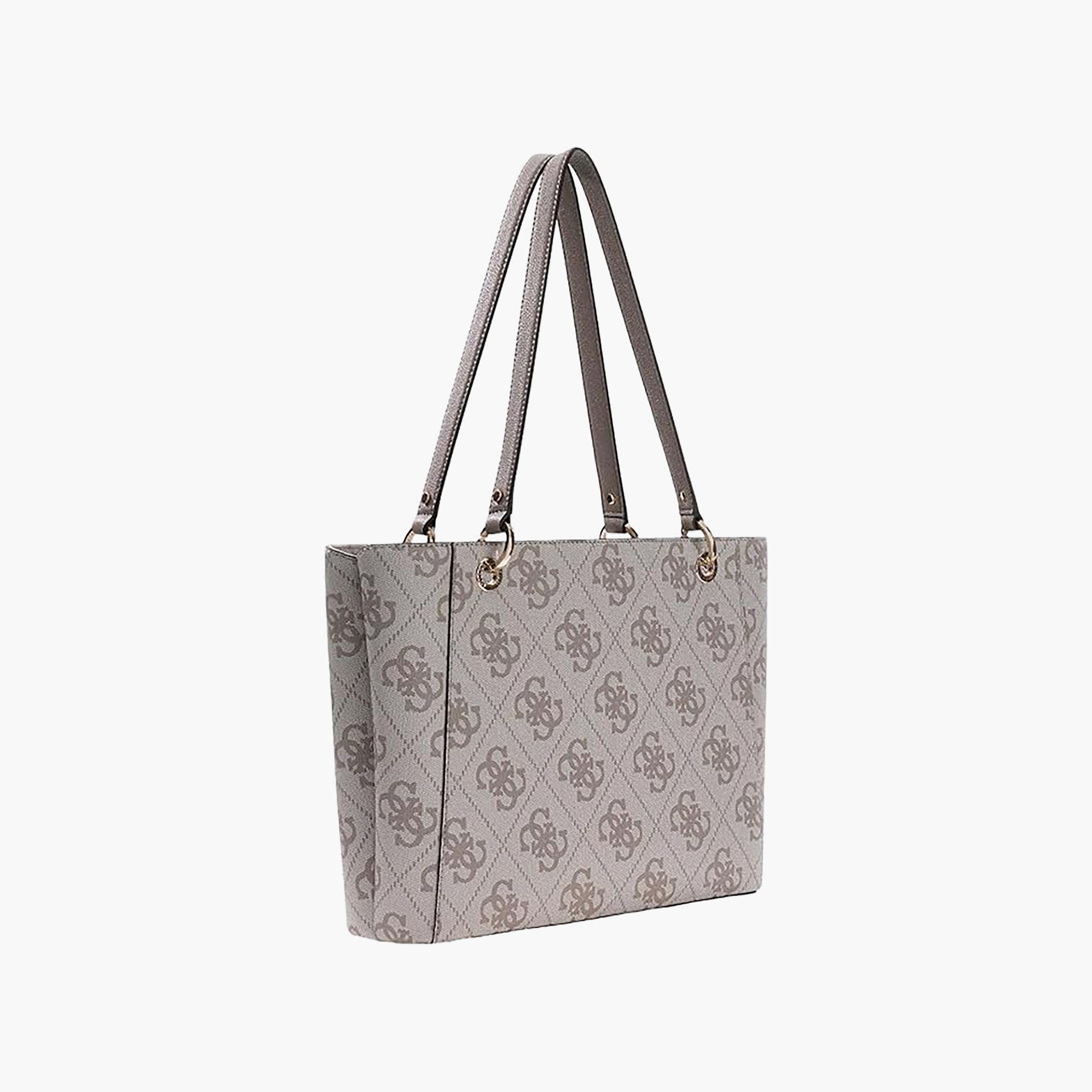 Guess Noelle Ii Monogram Double Handle Tote Bag with Zipper Closure-women-bagsandwallets-handbags-image-2