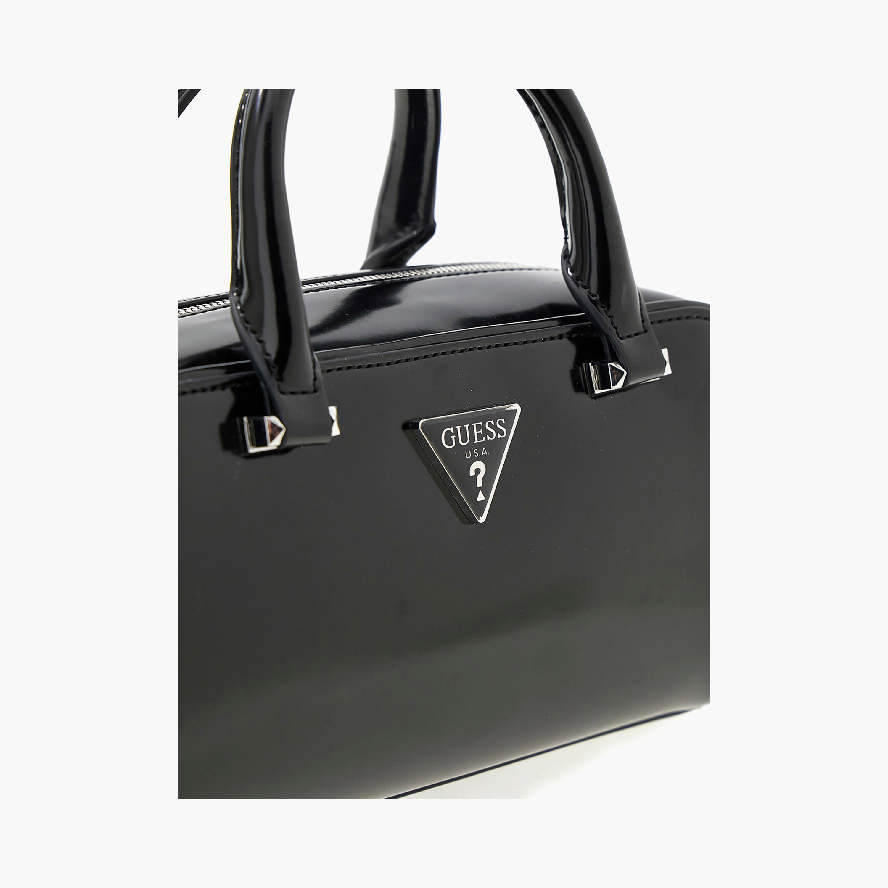 Guess Arnela Double Handle Satchel Bag with Zipper Closure and Detachable Strap-women-bagsandwallets-handbags-image-5
