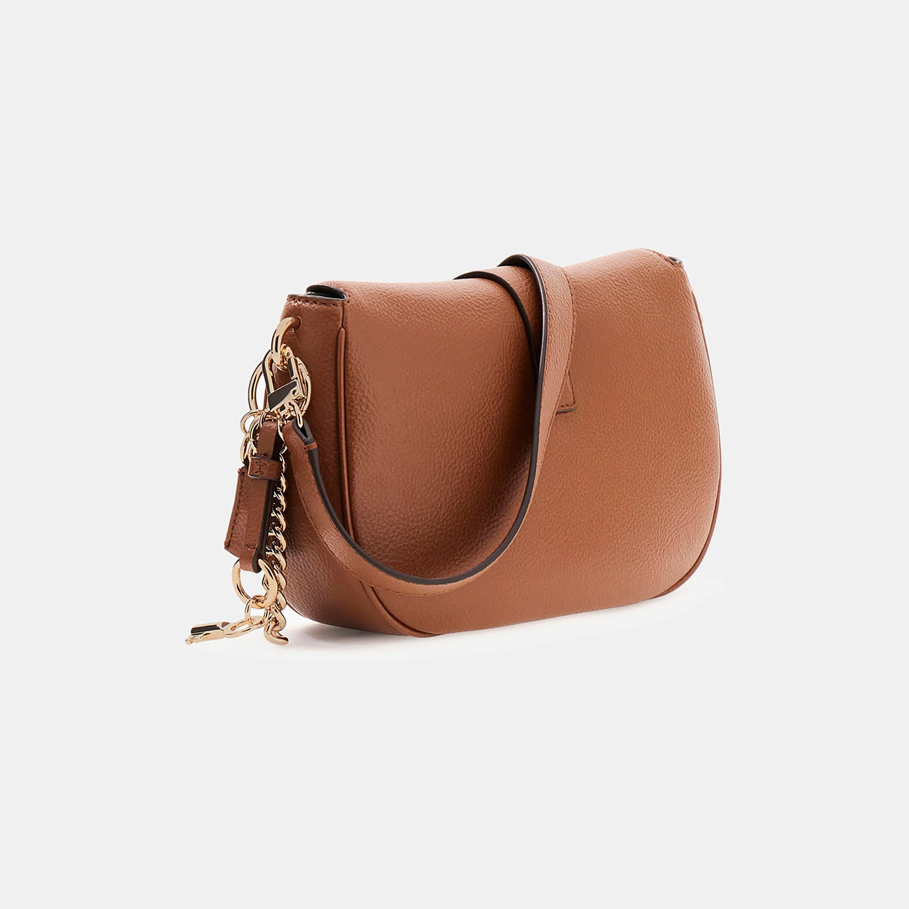 Guess Brooke Textured Shoulder Bag with Twist Lock Closure and Detachable Strap-women-bagsandwallets-handbags-image-2