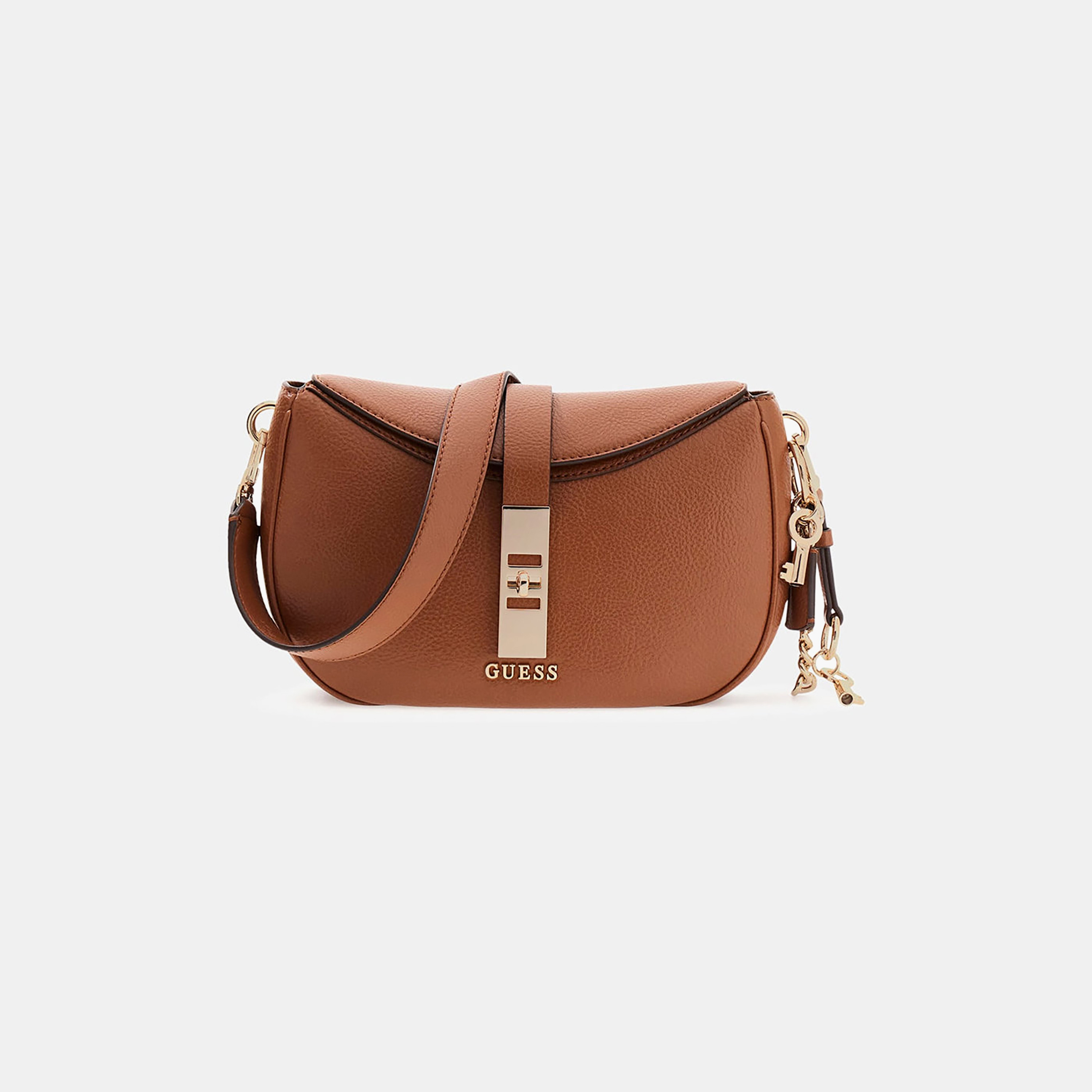 Guess Brooke Textured Shoulder Bag with Twist Lock Closure and Detachable Strap-women-bagsandwallets-handbags-image-4