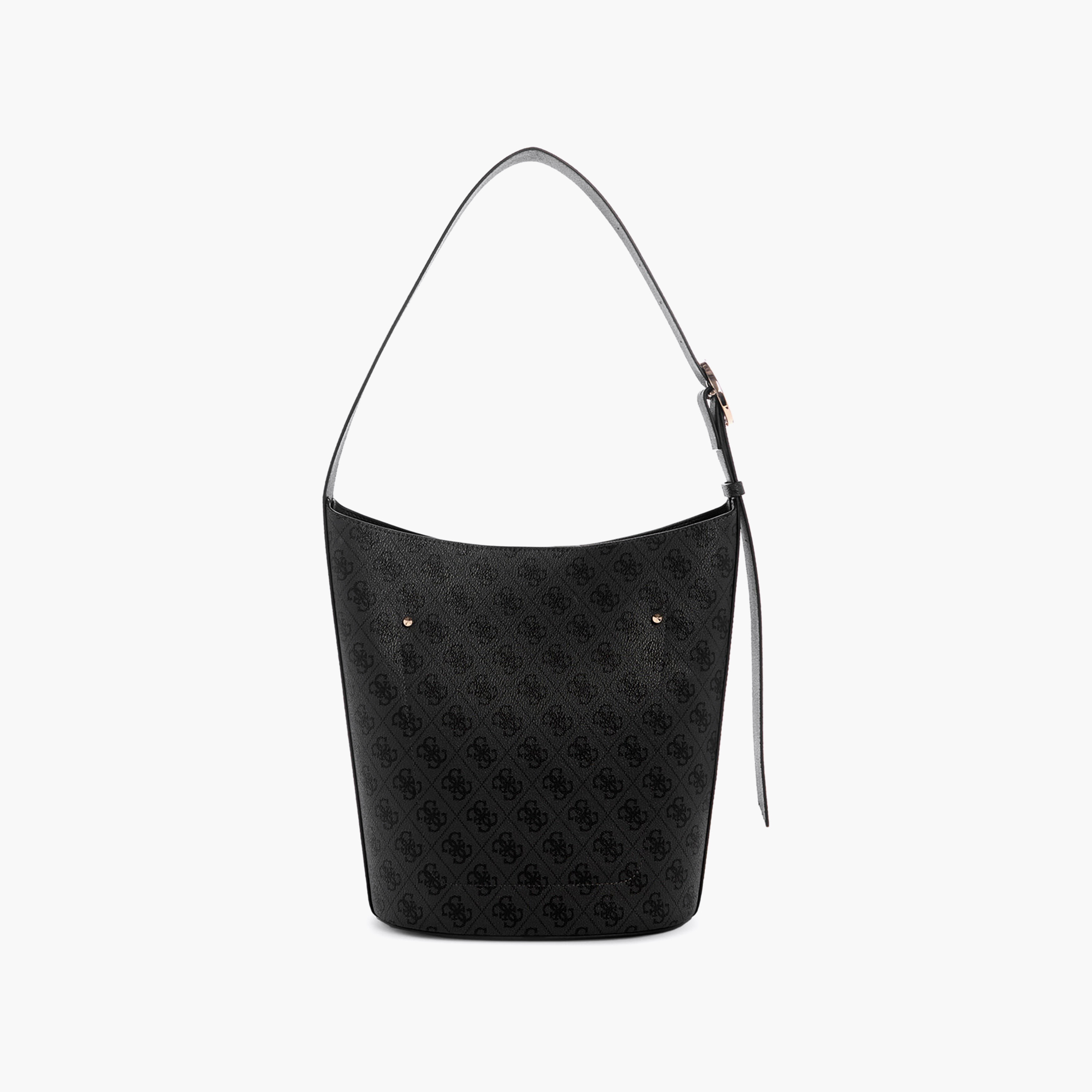 Guess Meridian Ii Monogram Single Handle Bucket Bag & Pouch with Magnetic Closure-women-bagsandwallets-handbags-image-2