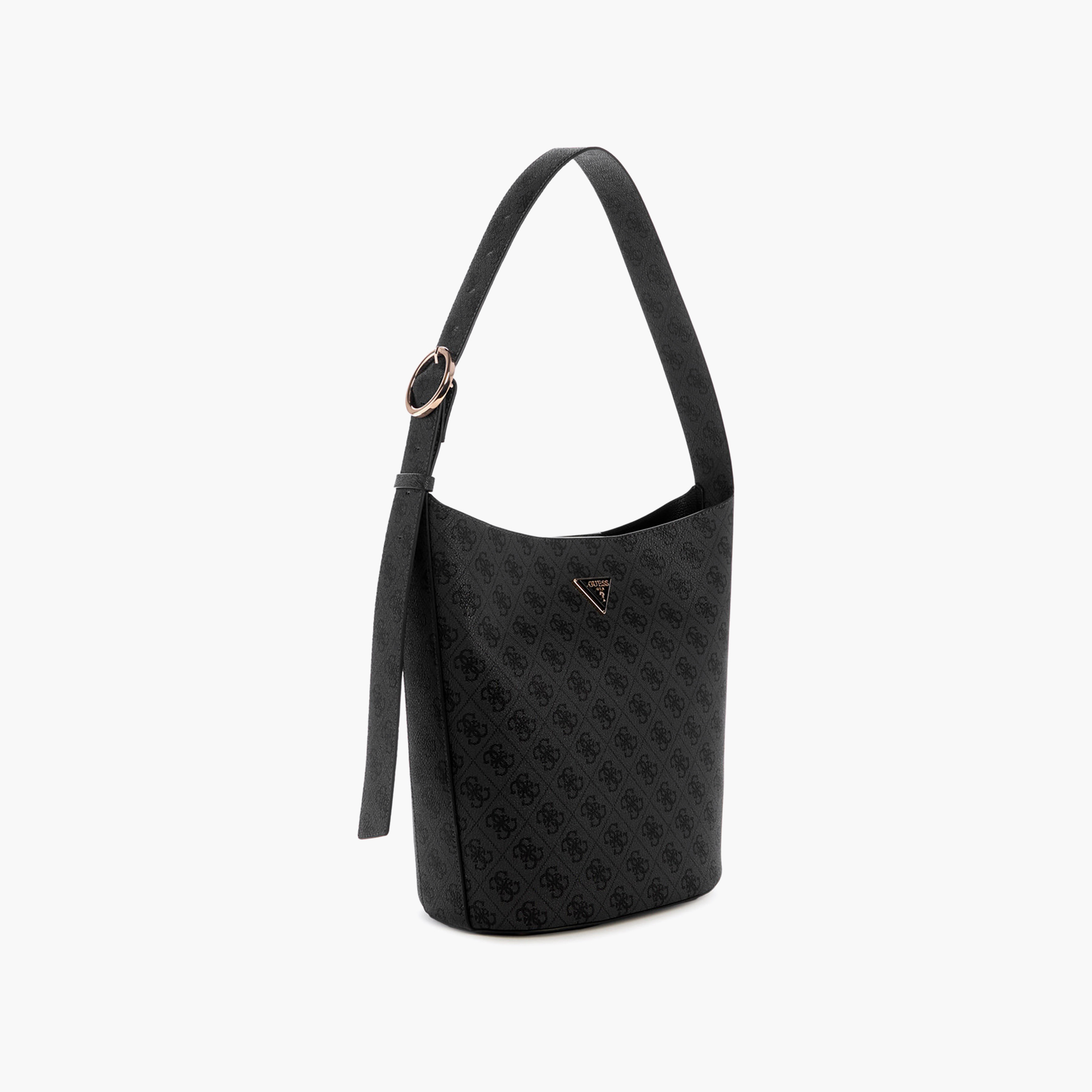 Guess Meridian Ii Monogram Single Handle Bucket Bag & Pouch with Magnetic Closure-women-bagsandwallets-handbags-image-4