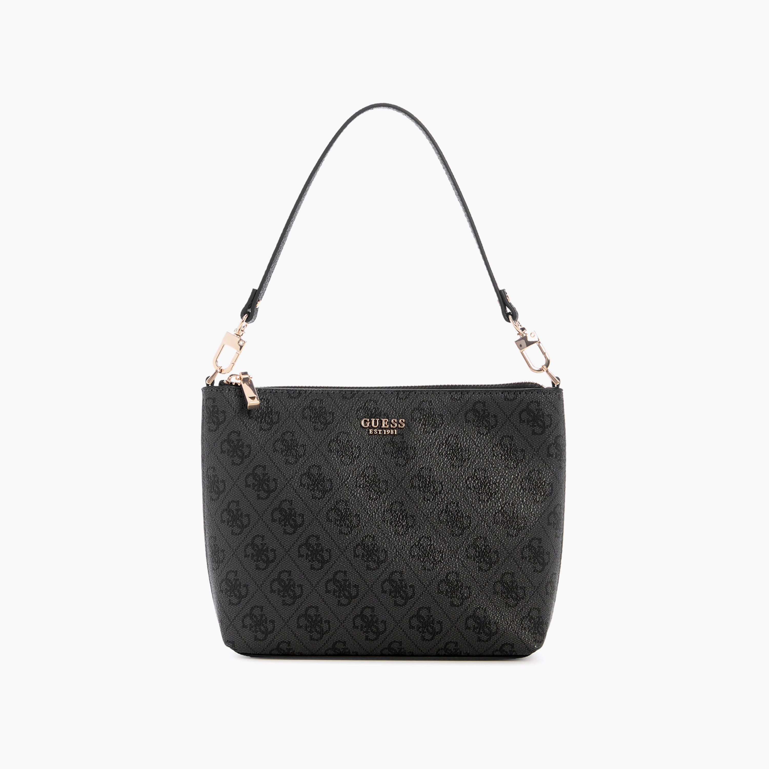 Guess Meridian Ii Monogram Single Handle Bucket Bag & Pouch with Magnetic Closure-women-bagsandwallets-handbags-image-5
