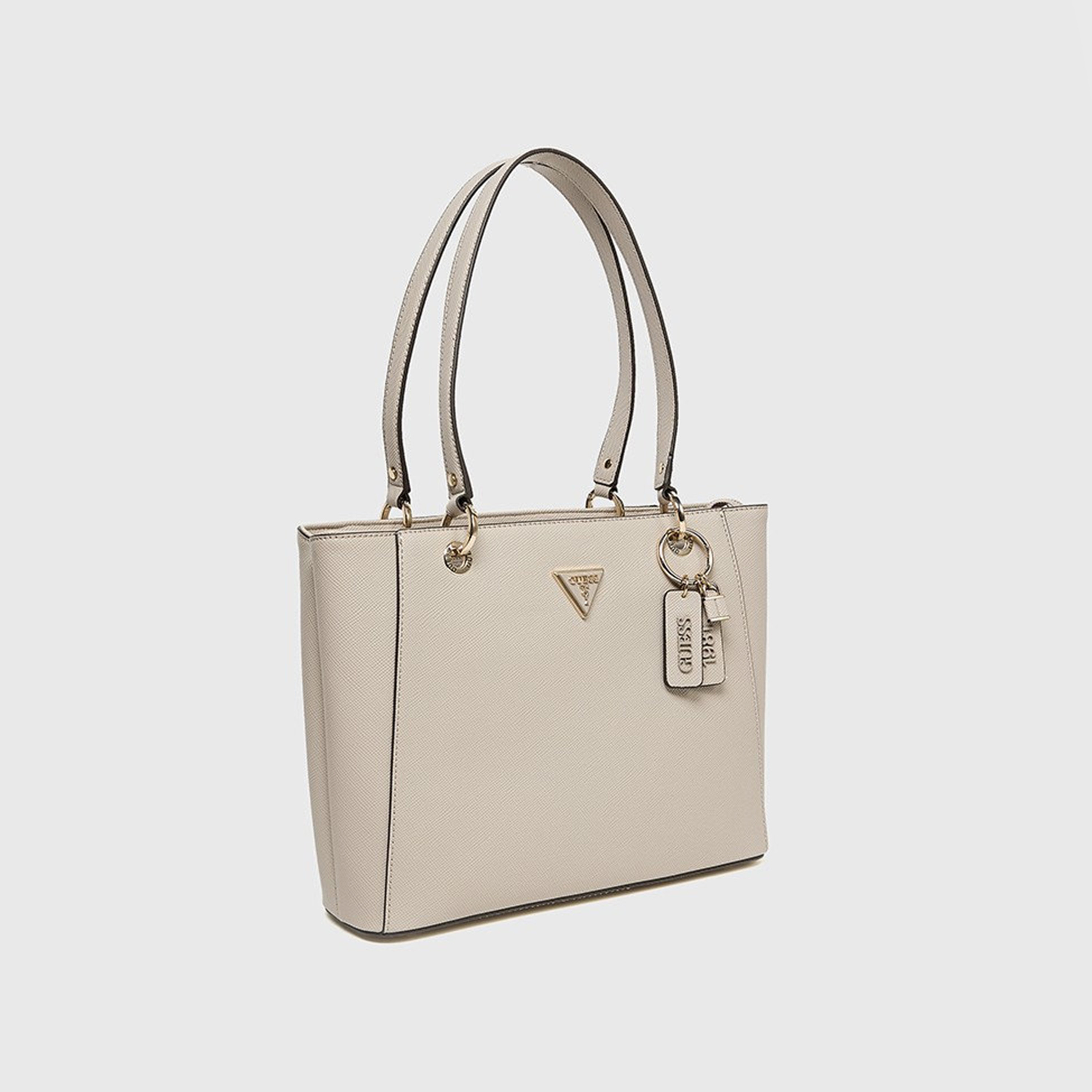 Guess Noelle Ii Saffiano Texture Double Handle Tote Bag with Zipper Closure-women-bagsandwallets-handbags-image-4