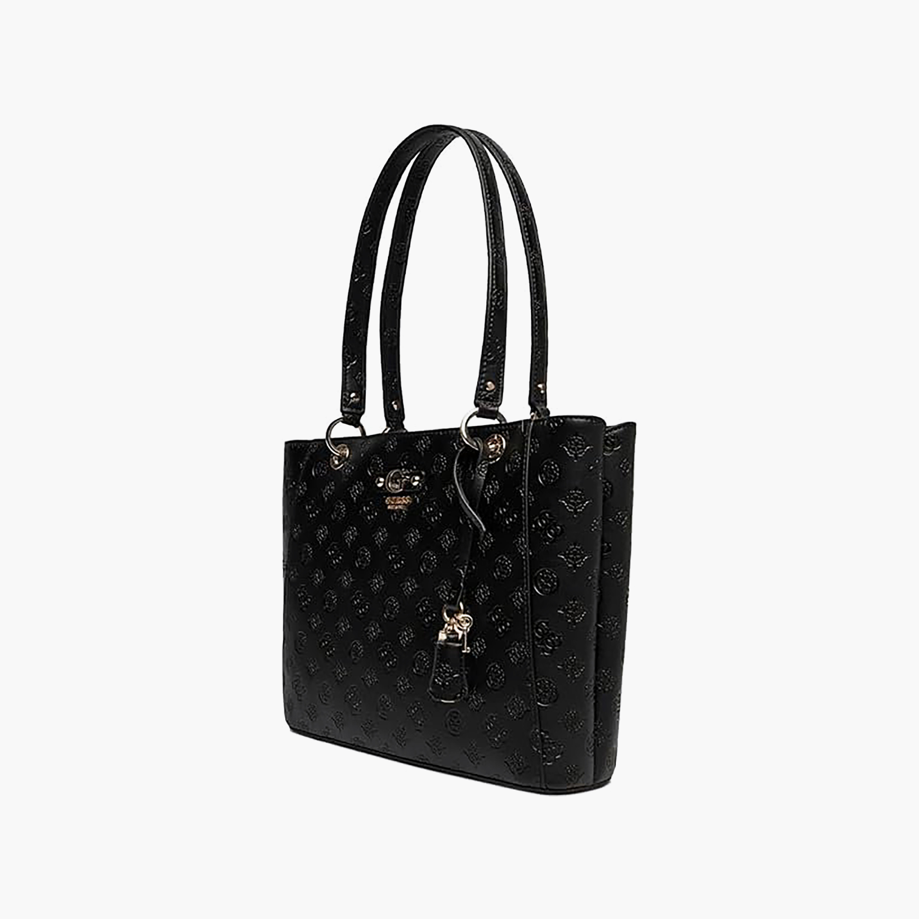Guess Dita Monogram Double Handle Tote Bag with Zipper Closure-women-bagsandwallets-handbags-image-2