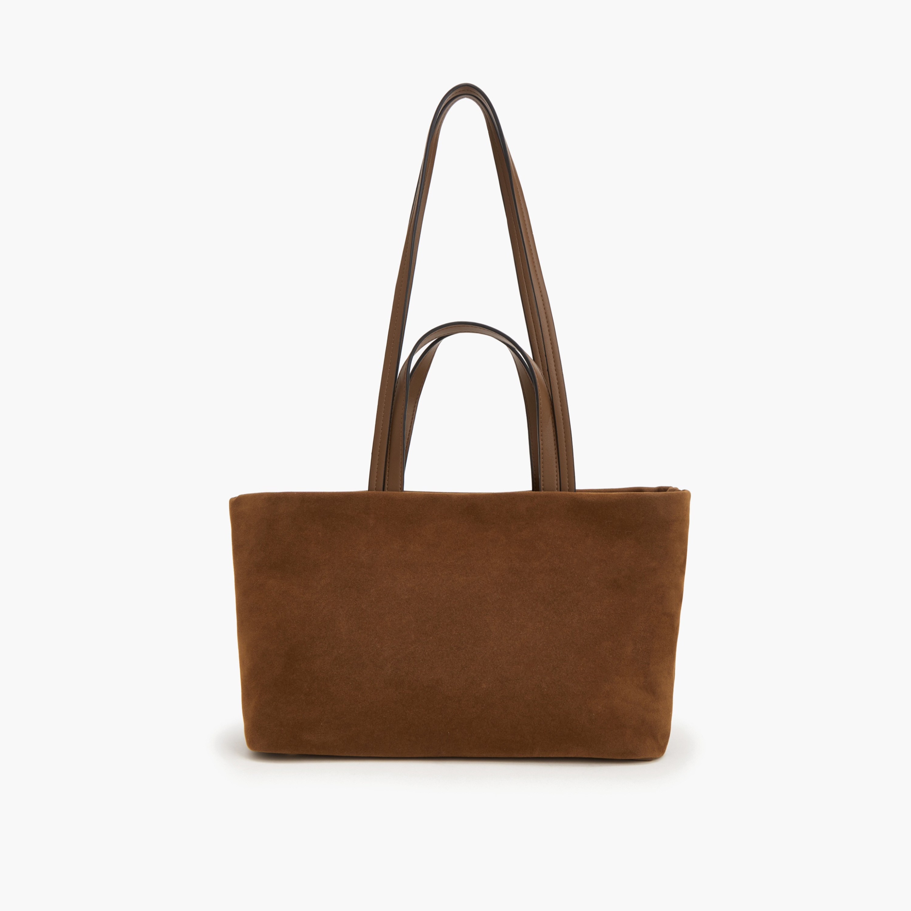 Paprika Textured Tote Bag with Zip Closure-women-bagsandwallets-handbags-image-2